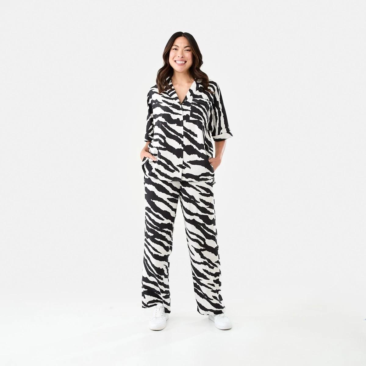 6 Hammered Satin Pants Zebra, 6 of 6