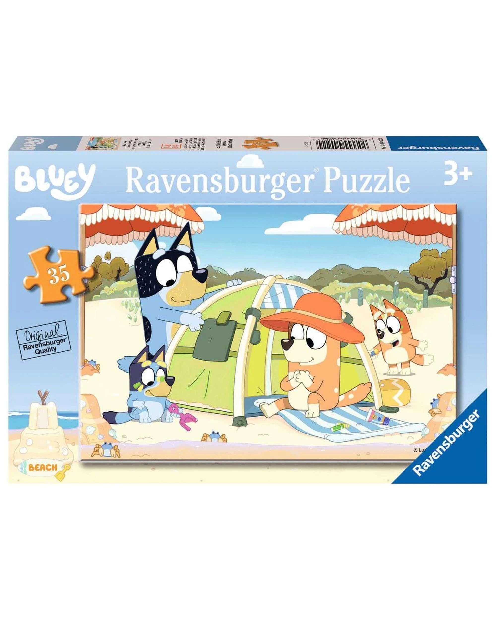 1 Ravensburger Bluey Beach Day 35 Piece Jigsaw Puzzle, 1 of 2