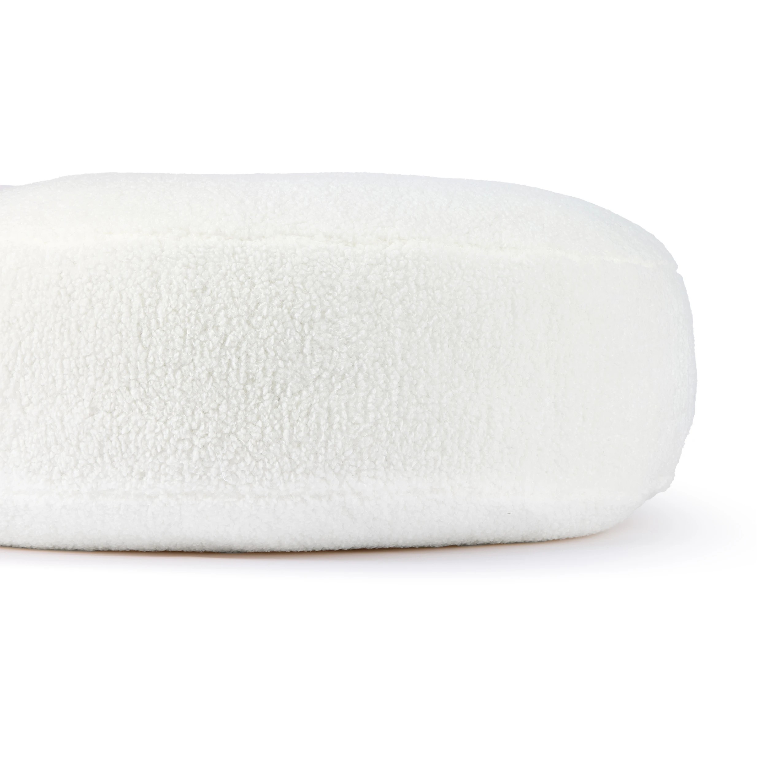 4 Boucle Floor Cushion - White, 4 of 6