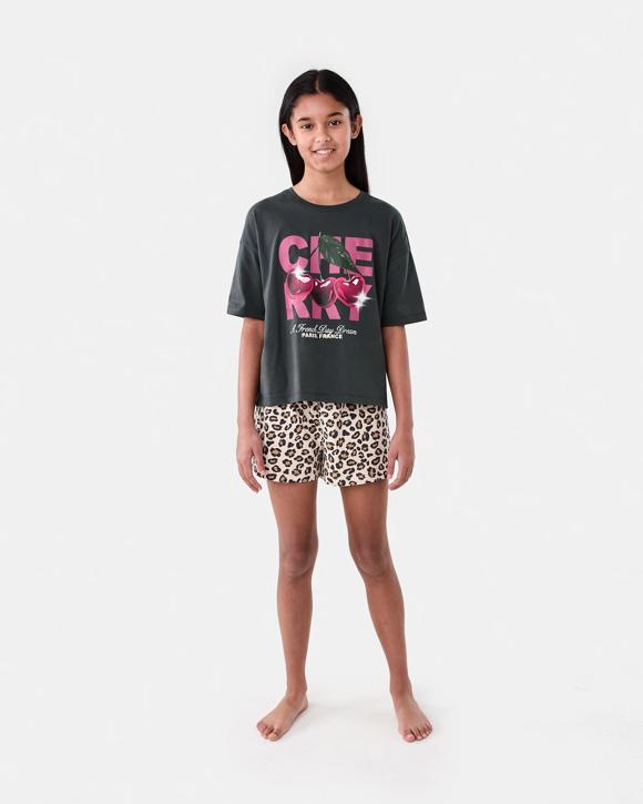Short Sleeve Top Jersey Pyjama Set