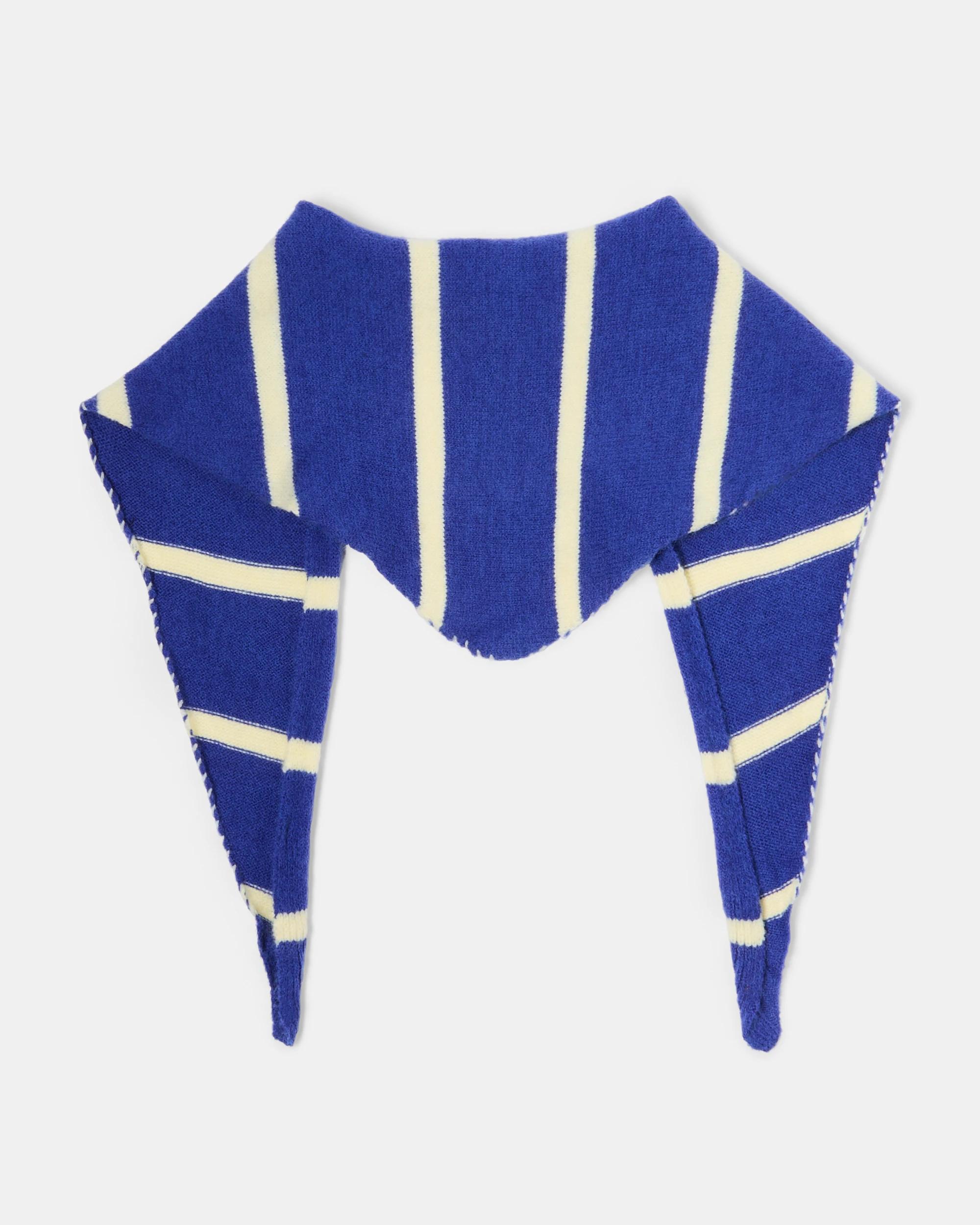 1 Triangle Stripe Scarf Acc Blue, 1 of 3