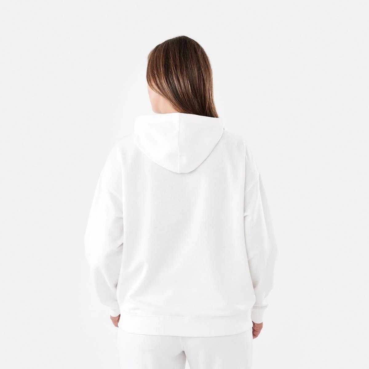 3 Active Womens Core Pop Over Hoodie ECRU, 3 of 6