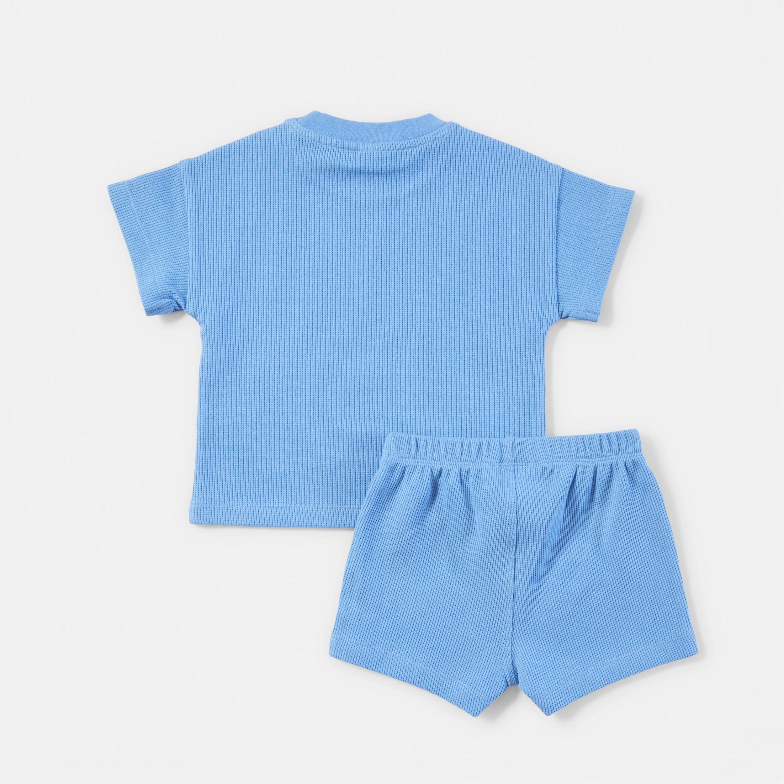 2 Short Sleeve Textured Set LIMITLESS BLUE, 2 of 6