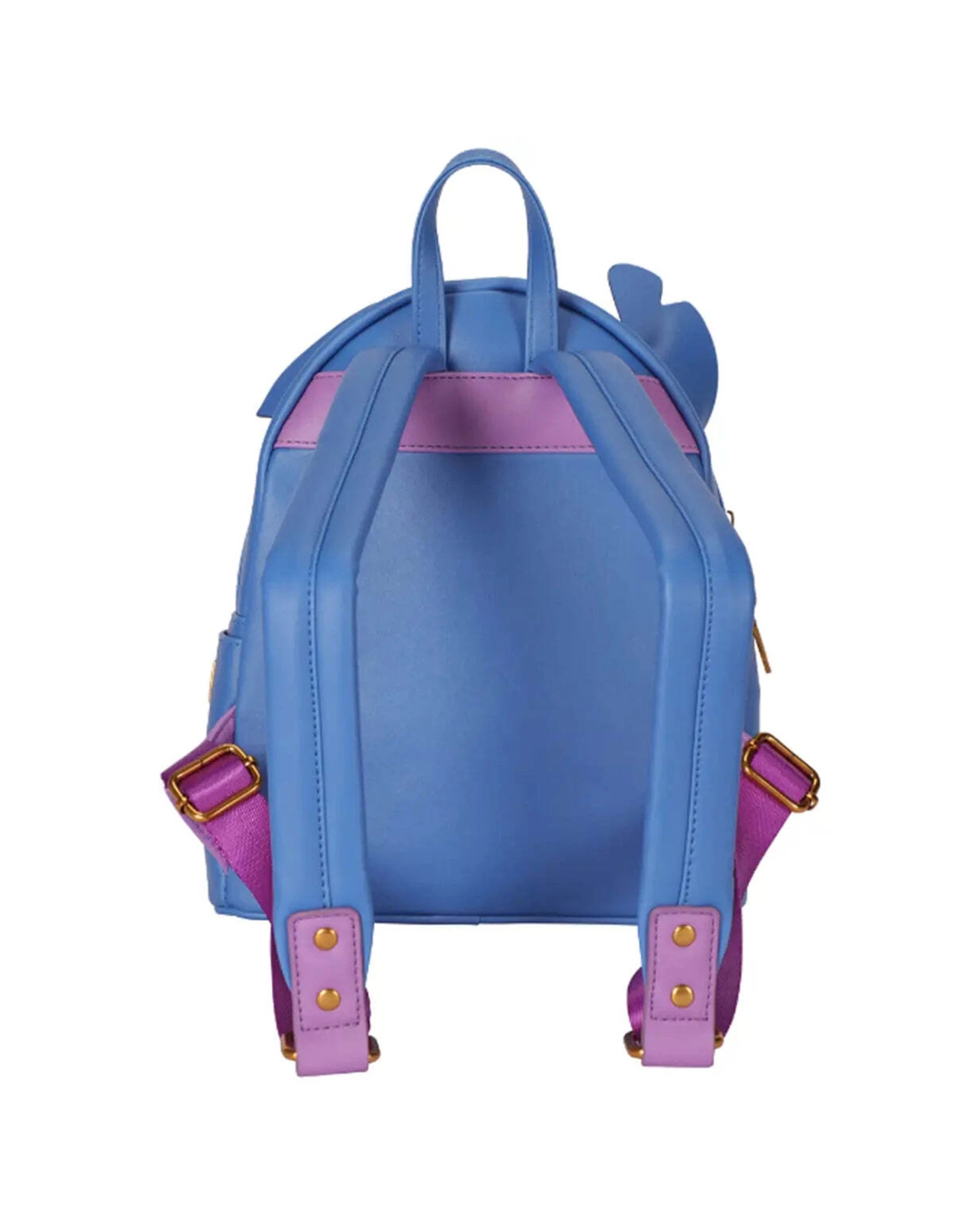 4 Disney Stitch PU Leather Backpack Kids Travel Bag Officially Licensed Child Size - Blue, 4 of 4
