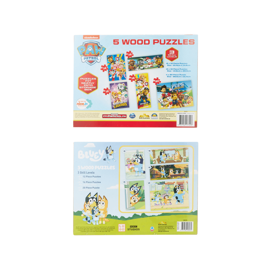 4 5 Pack Wood Puzzles - Assorted, 4 of 4