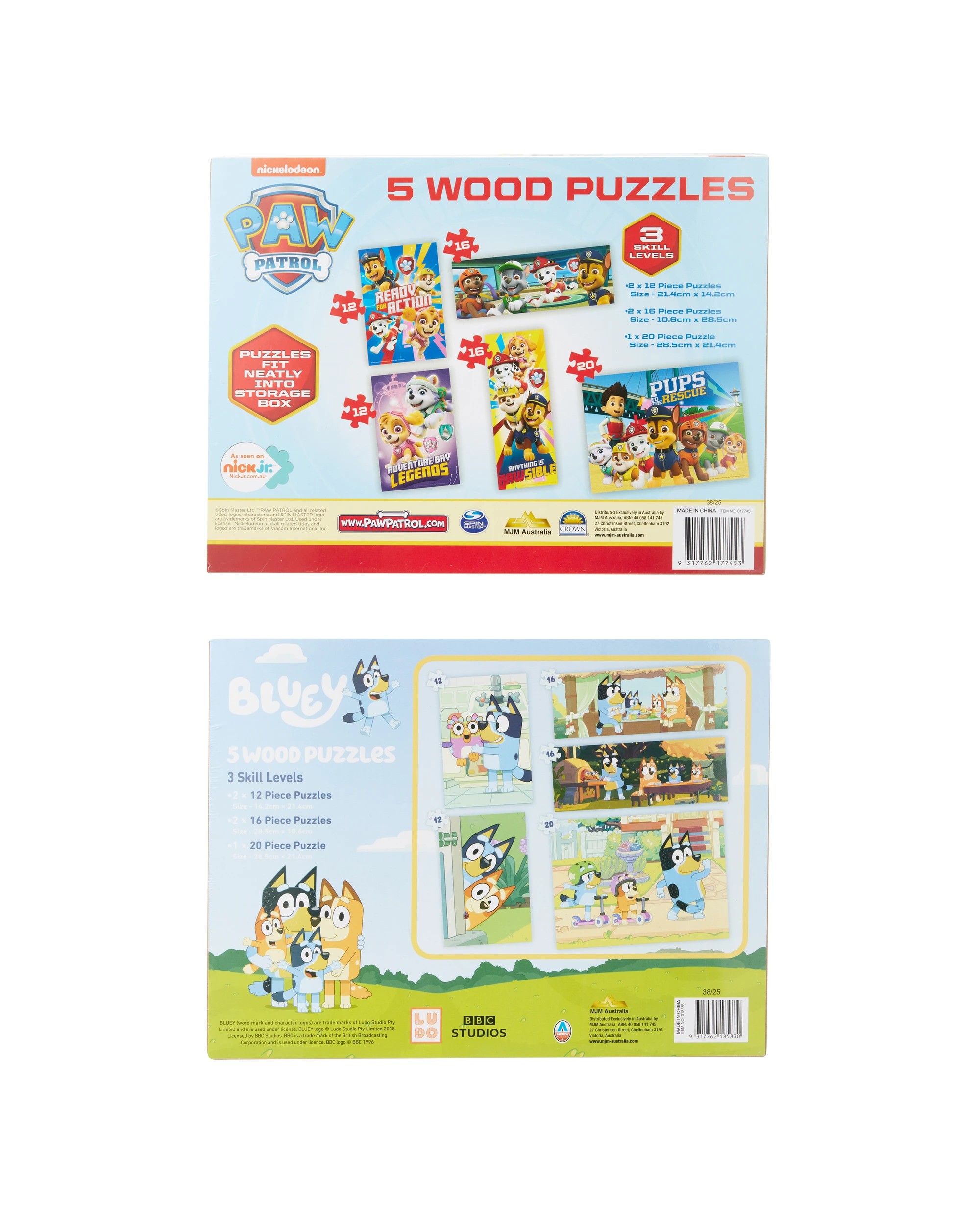4 5 Pack Wood Puzzles - Assorted, 4 of 4