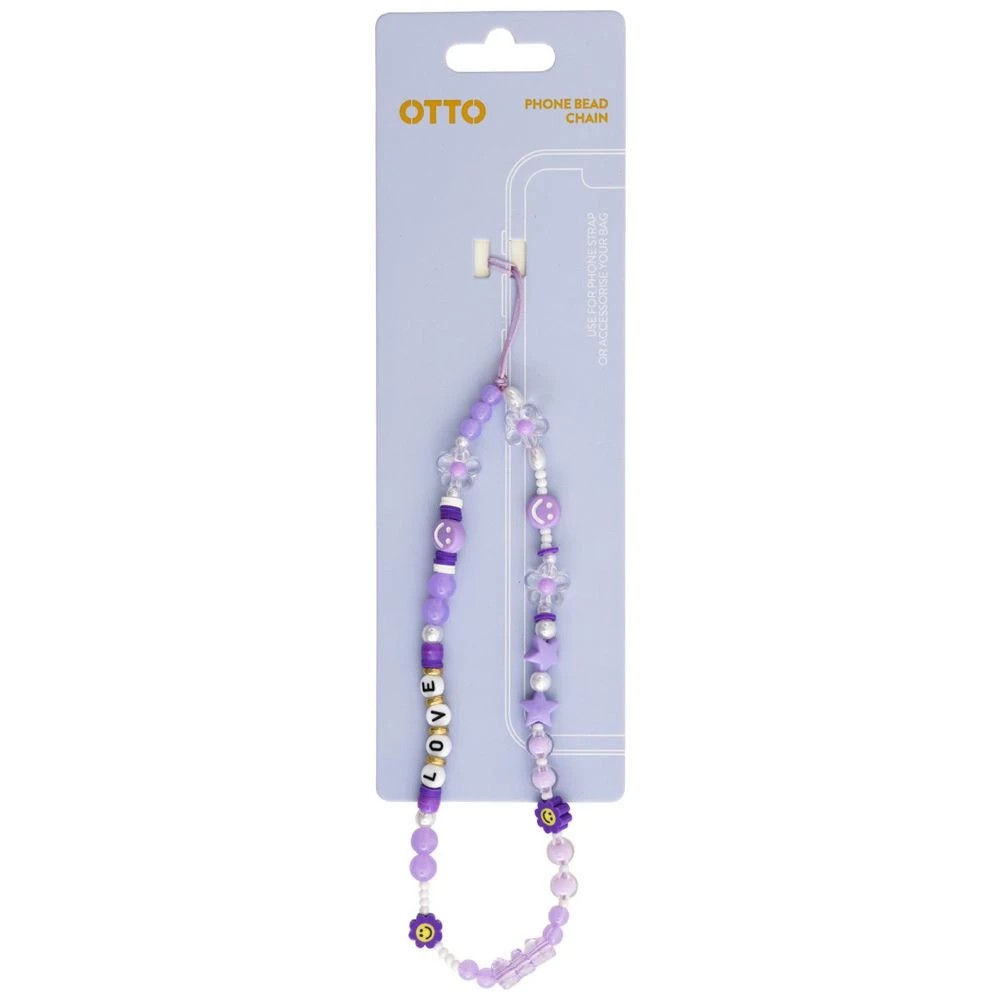 1 Otto Unicorn Phone Bead Chain Purple, 1 of 4