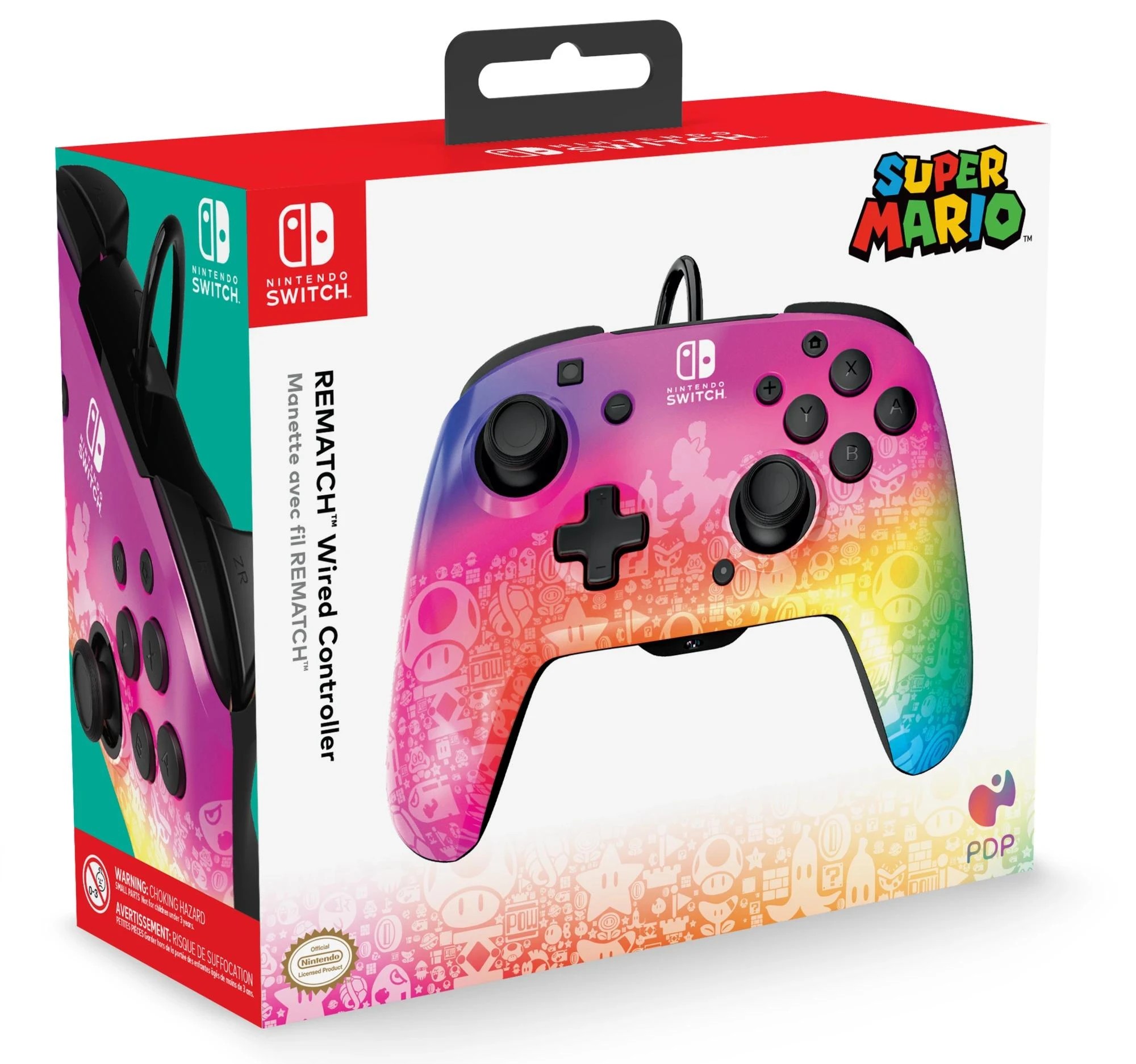 2 Pdp Nintendo Switch Rematch Wired Controller Star Spectrum
 - Multi, 2 of 6