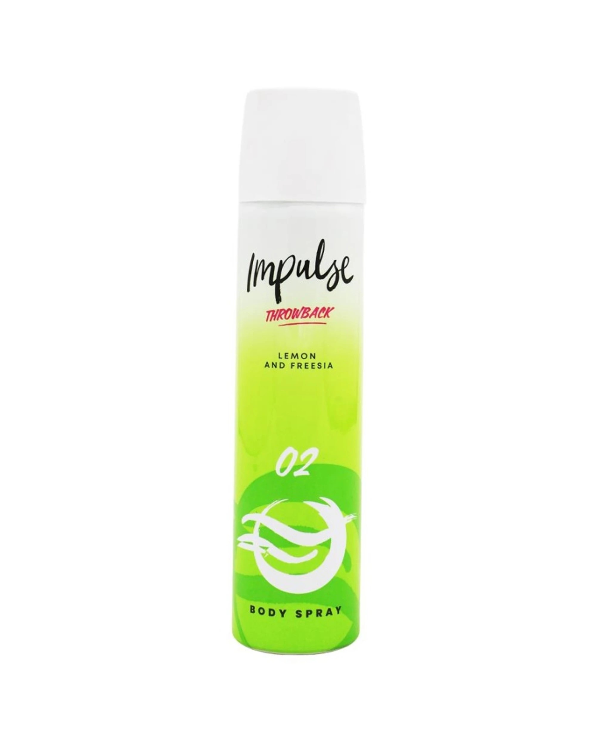 2 Impulse 12PK Body Spray Throwback 02 Lemon And Freesia 75mL - Multi, 2 of 3