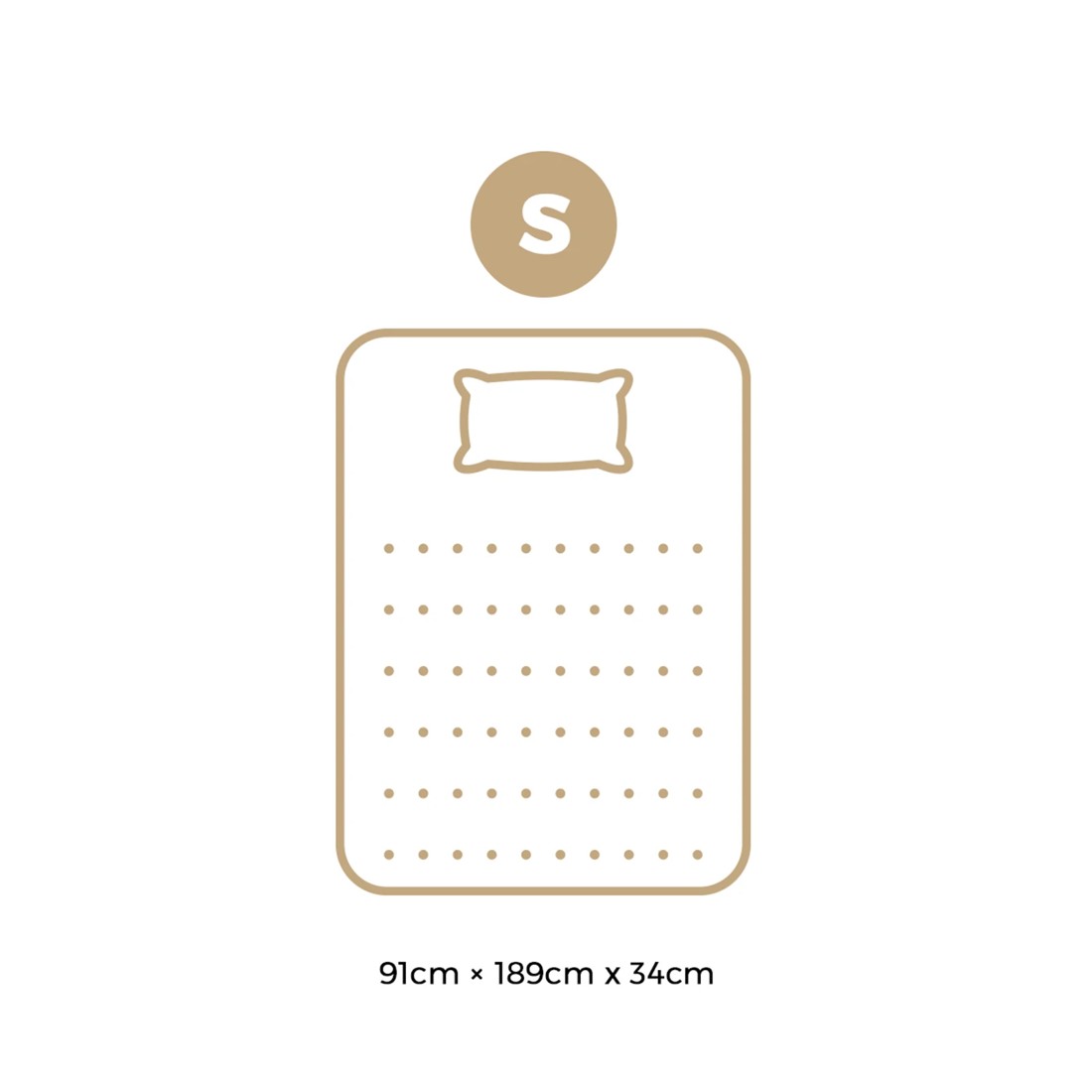 4 Bedra Bedding Single Mattress Cool Gel Foam Pocket Spring 34cm With Pillow
 - Multi, 4 of 10