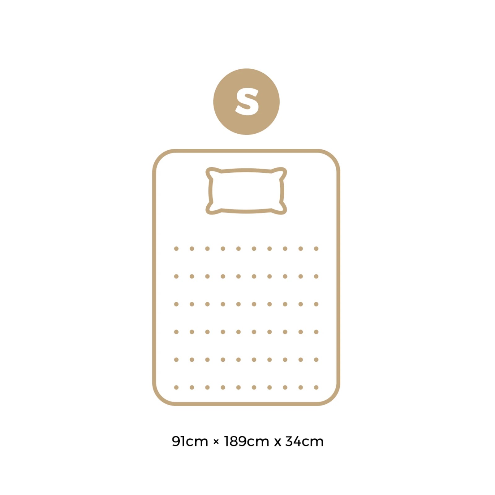 4 Bedra Bedding Single Mattress Cool Gel Foam Pocket Spring 34cm With Pillow
 - Multi, 4 of 10