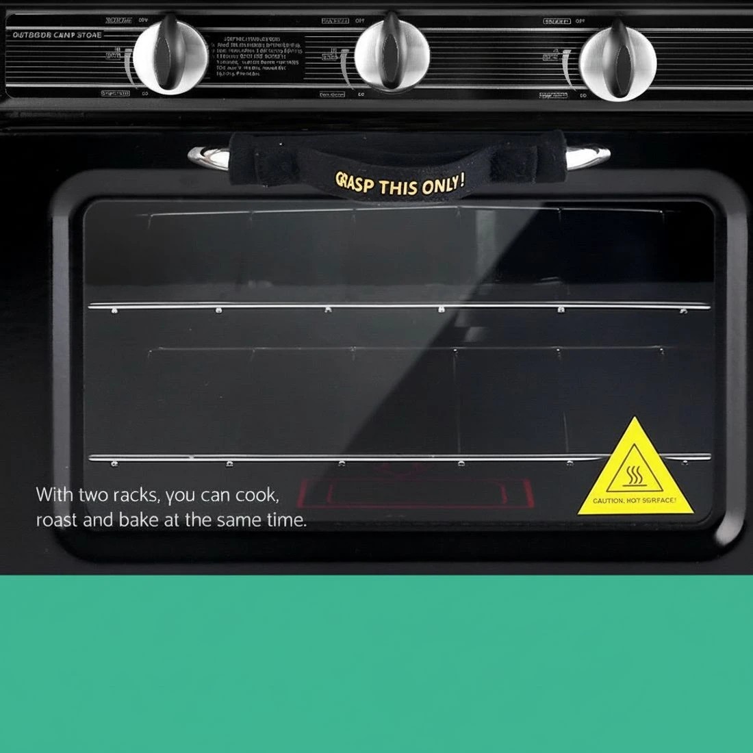 5 Devanti Portable Gas Oven LPG - Silver, 5 of 9