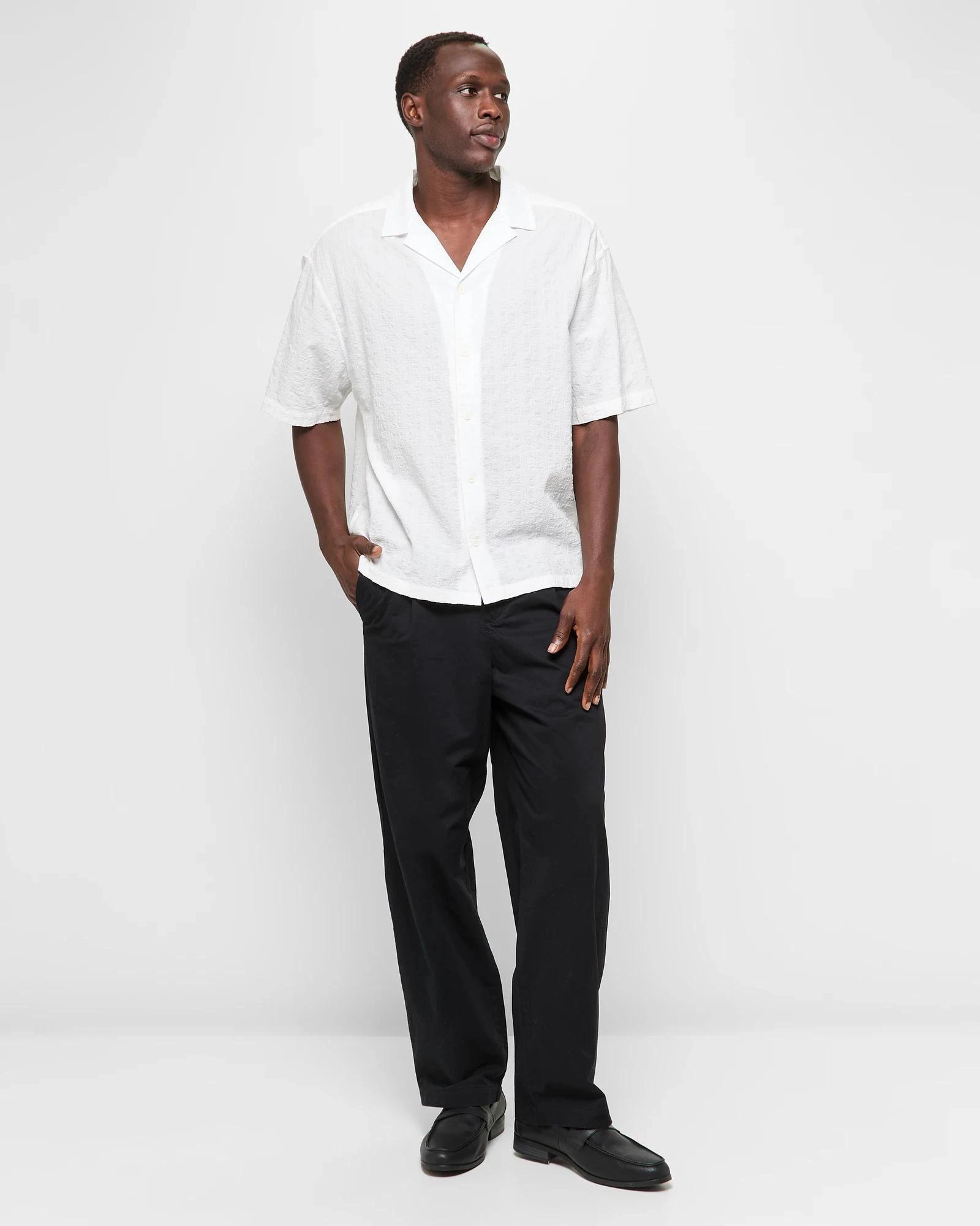 2 Short Sleeve Textured Shirt - Commons WHITE, 2 of 5