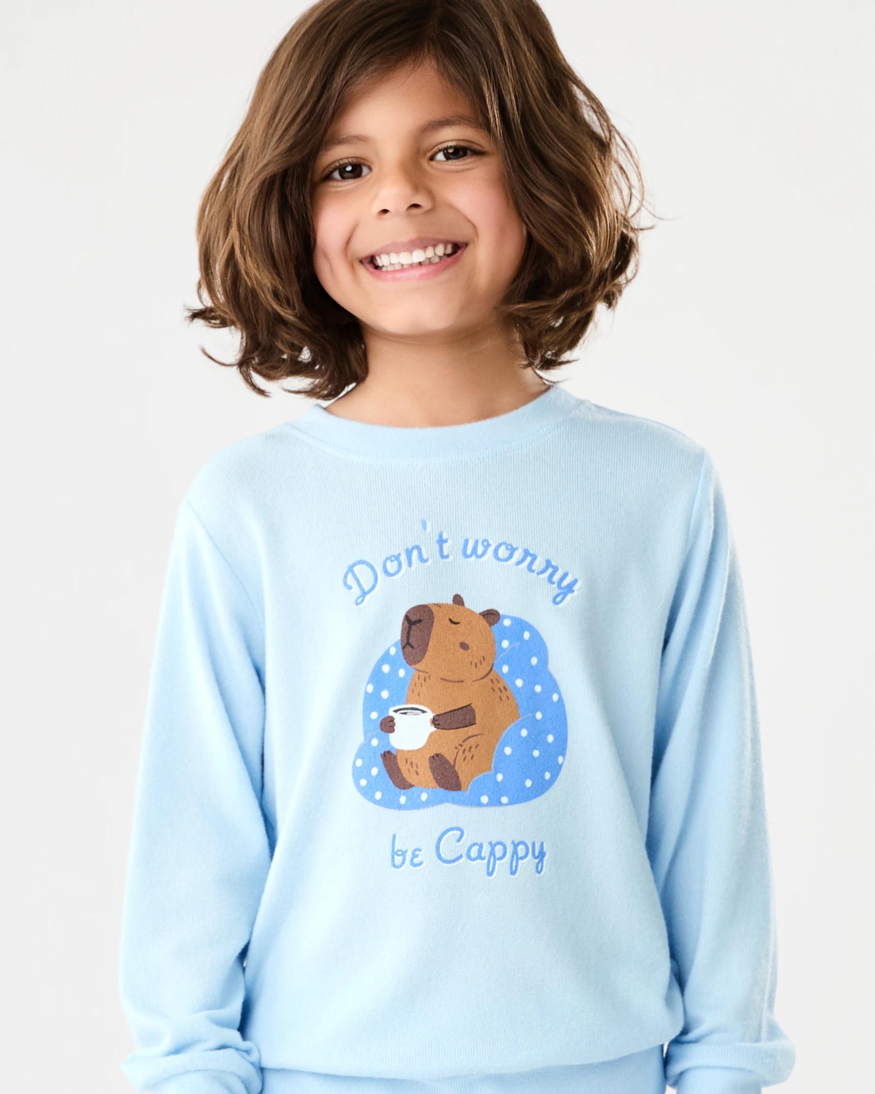 4 Hacci Family Matching Pyjama Set Blu Cappy, 4 of 8