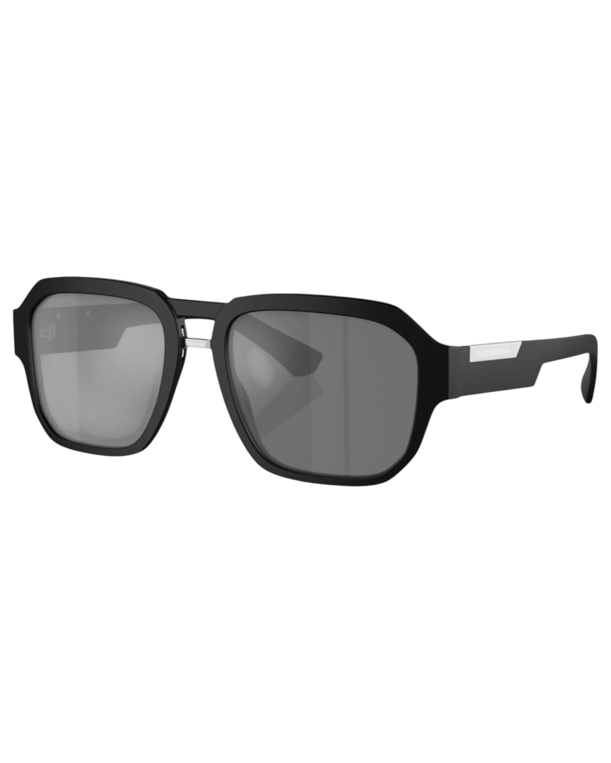 1 Dolce & Gabbana Mens Sunglasses DG4464 Matte Black/ Grey Mirror Sunnies MATTE BLACK/GREY, 1 of 5