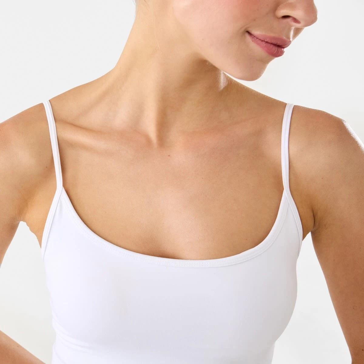 8 Active Womens Ultrasoft Shelf Tank WHITE, 8 of 10