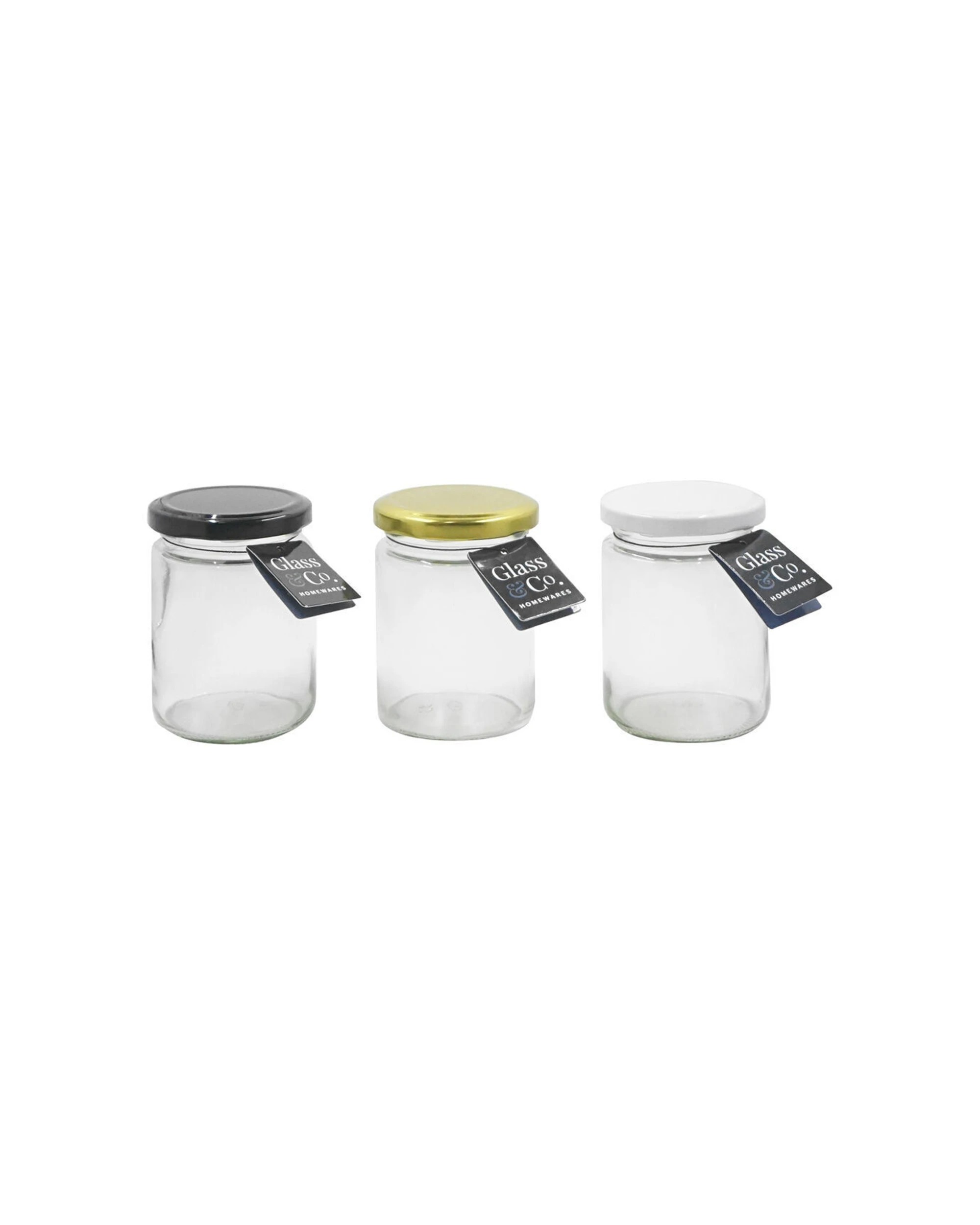 4 Glass & Co 48PK Cleo Round Small Glass Storage Jar 220ml - Assorted, 4 of 4