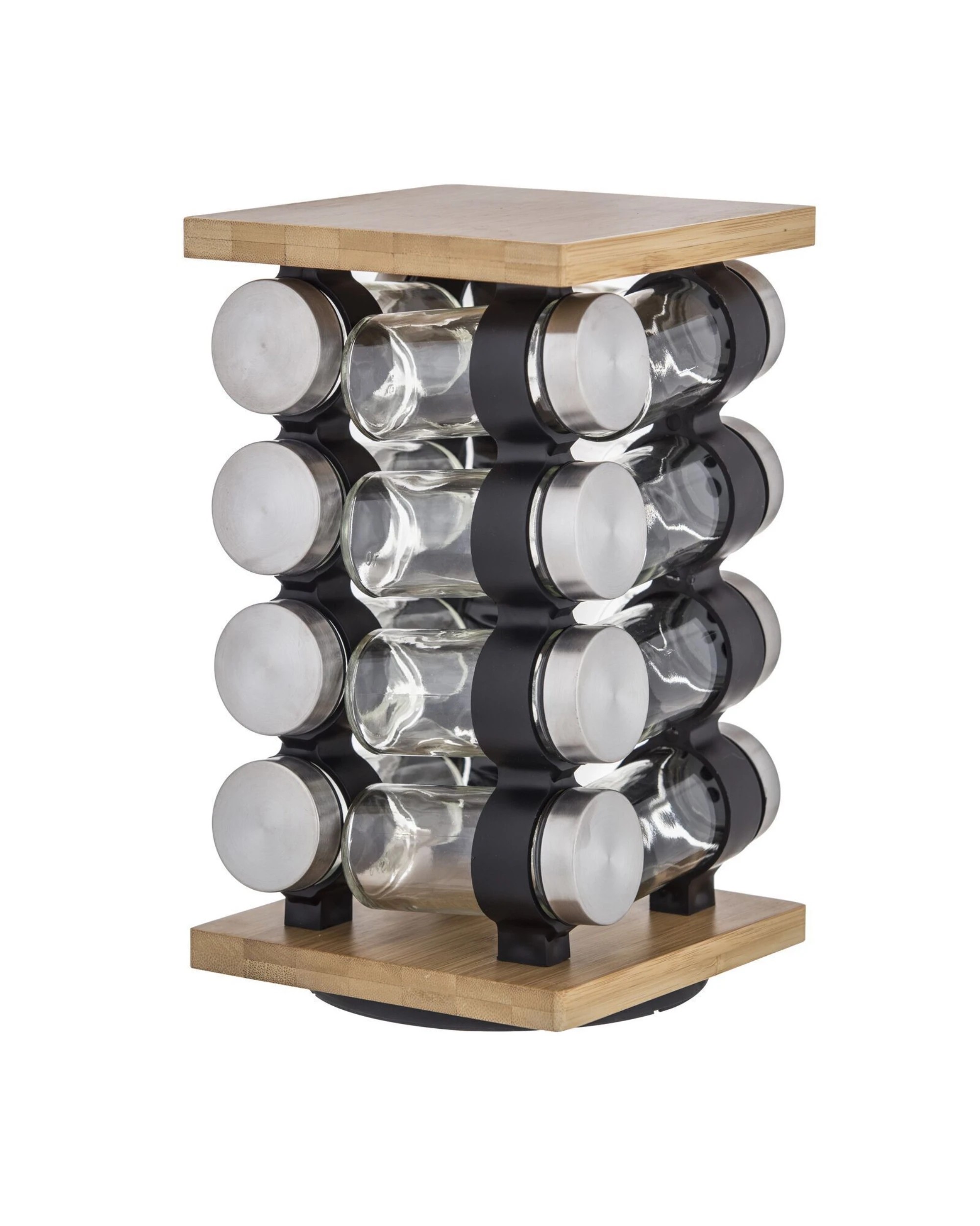 1 Davis & Waddell Romano Spice Jar Set with Rack 16 Piece - Clear, 1 of 1