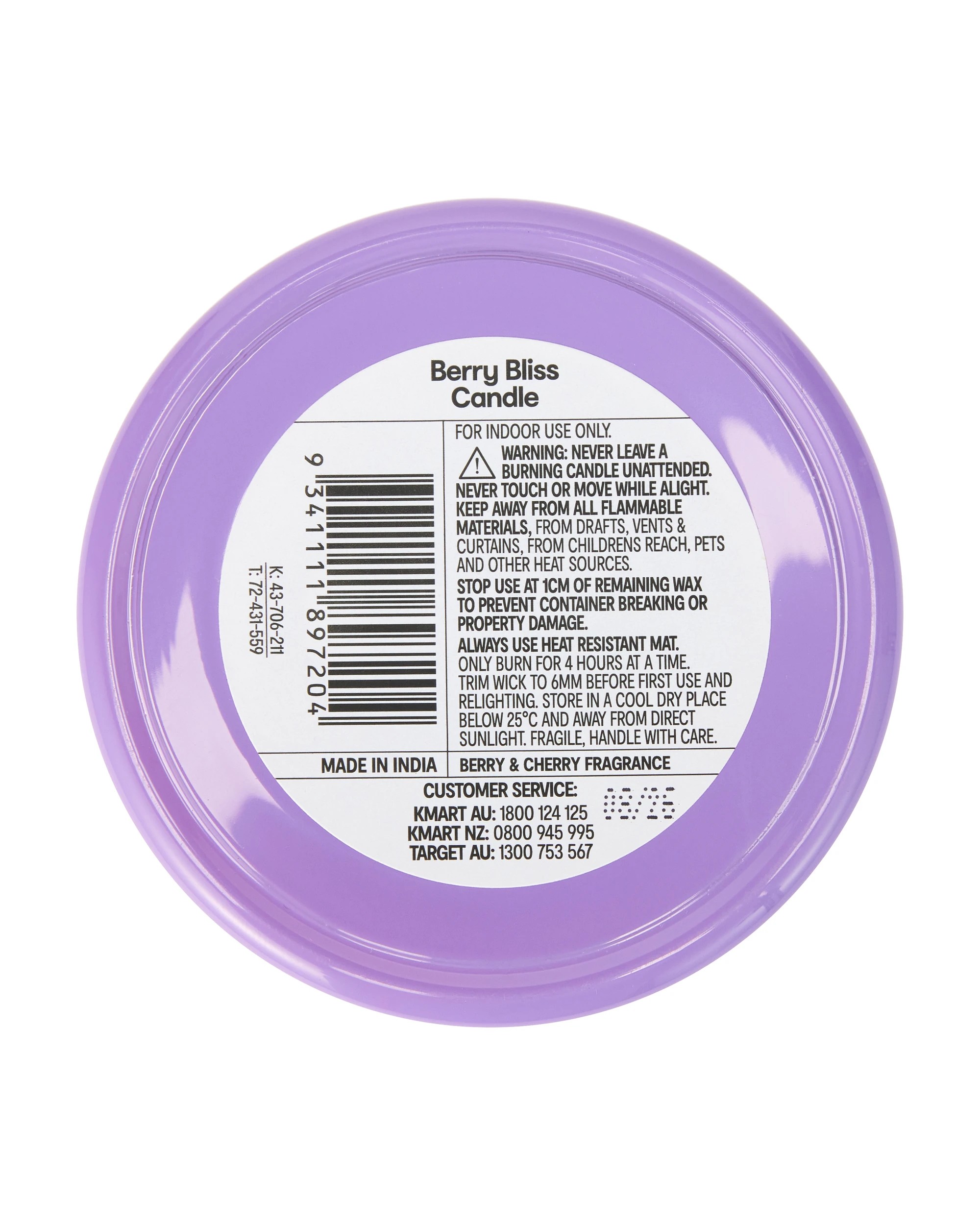 6 Berry Bliss Scented Candle, 6 of 6