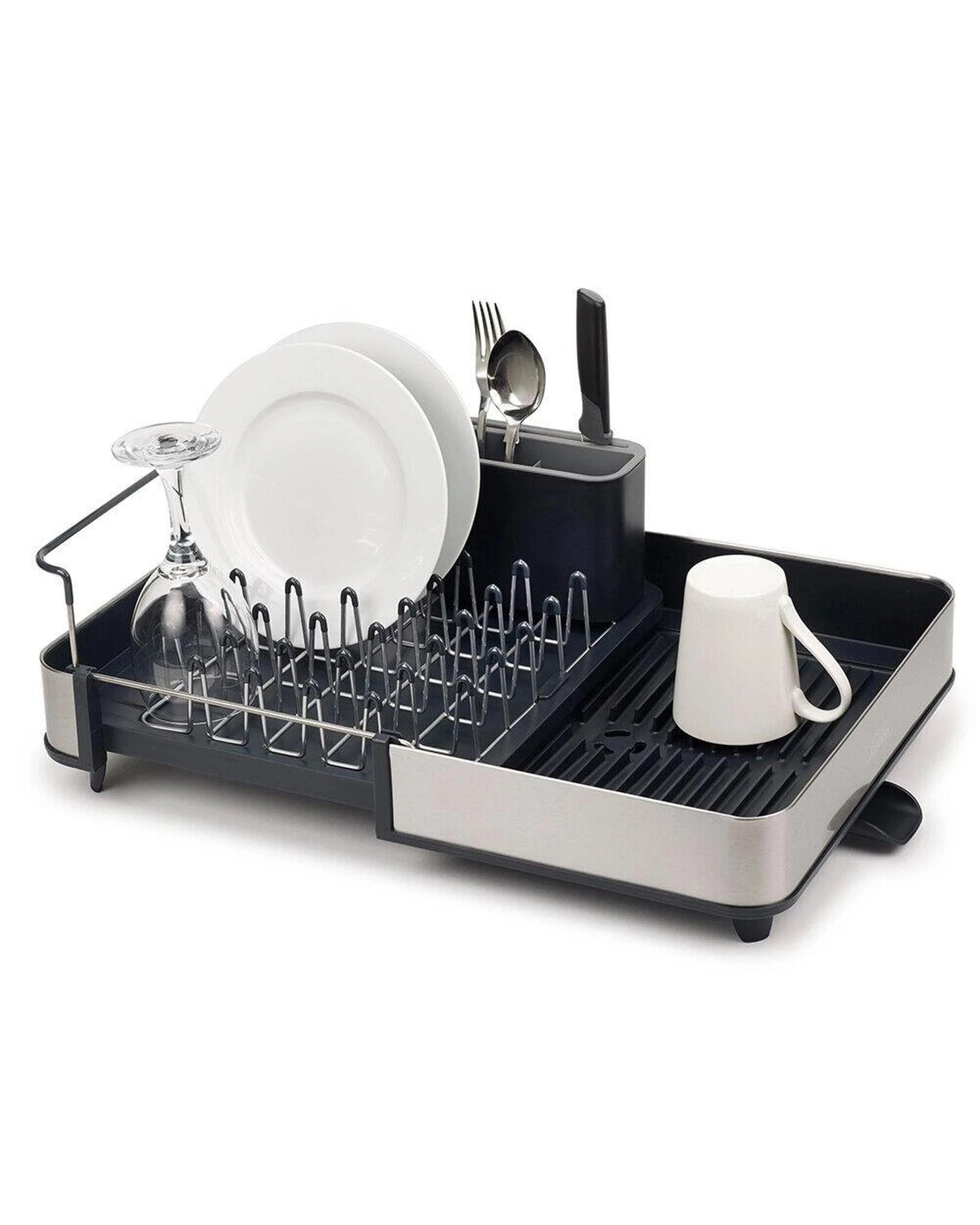 1 Joseph Joseph Extend Steel Expandable Dish Rack Grey 85153, 1 of 8