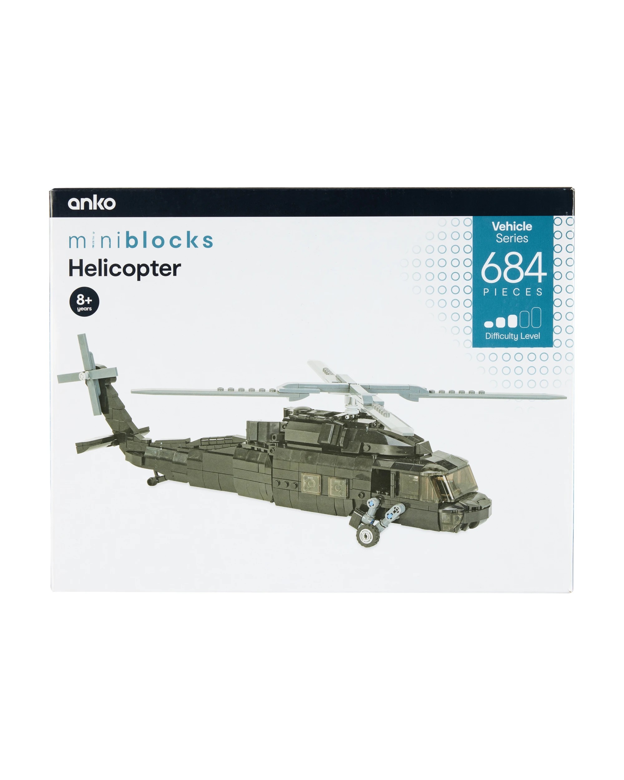 1 684 Piece Mini Blocks Vehicle Series: Helicopter, 1 of 7