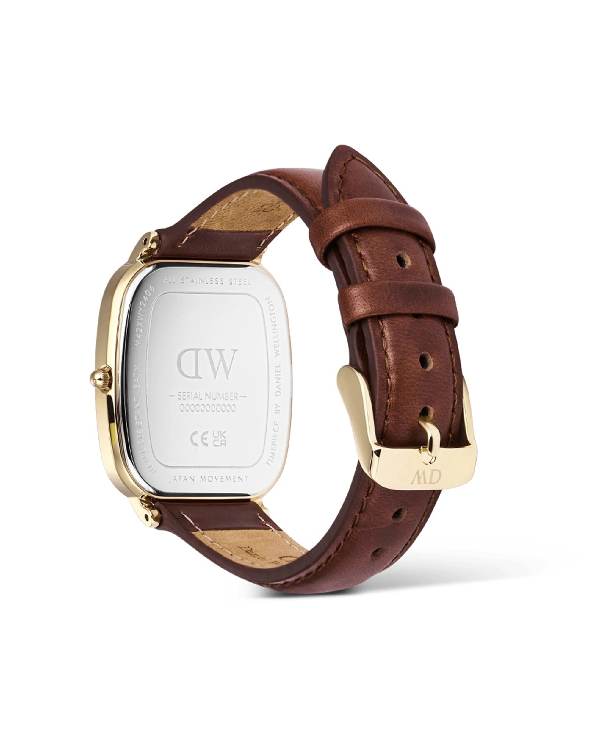 4 Daniel Wellington Marlon St Mawes Gold Linen Watch 32x36.5mm, 4 of 5