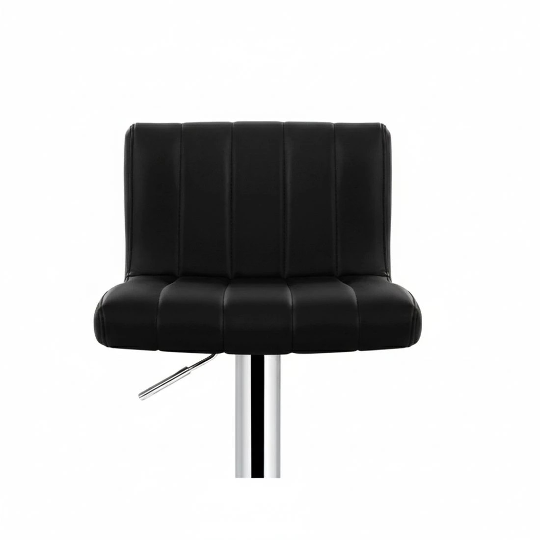 3 Artiss 2x Bar Stools Gas Lift Leather Chairs - Black, 3 of 7
