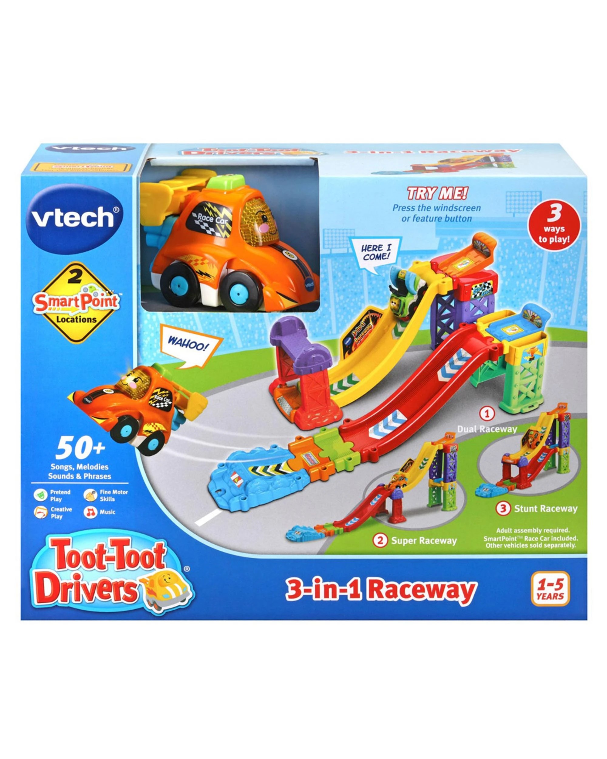 1 VTech Toot-Toot Drivers 3-In-1 Raceway, 1 of 4