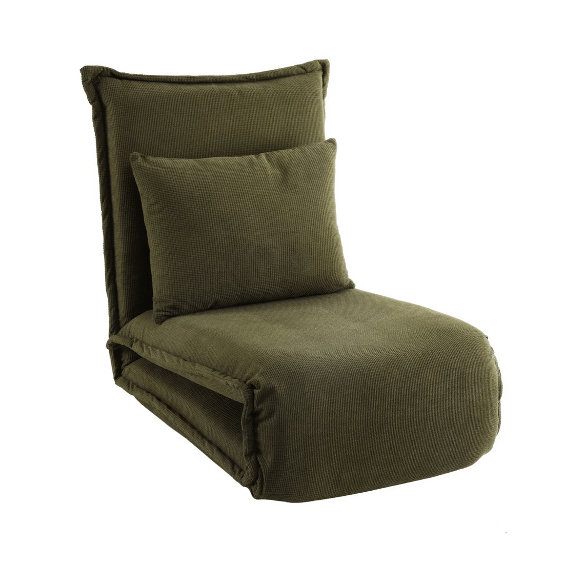 1 Artiss Floor Lounge Sofa Bed Foldable - Green, 1 of 7