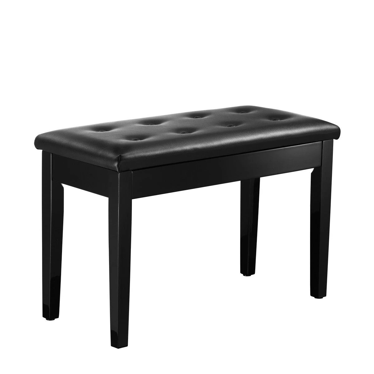 1 Melodic Wood Duet Piano Bench Keyboard Stool Seat with Storage, 1 of 6