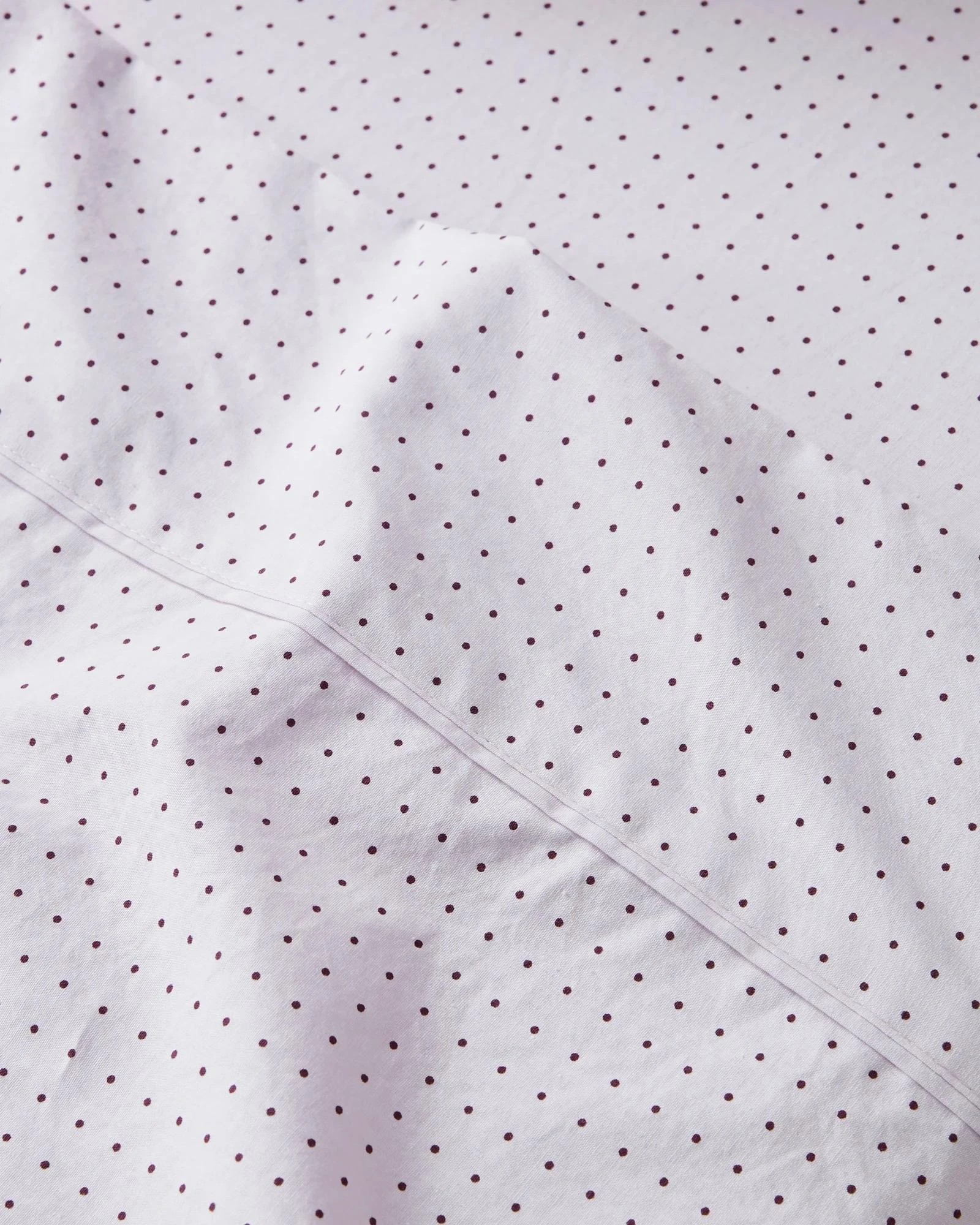 2 Target Sophia Polka Dot Australian Cotton Stonewash Sheet Set - Queen Bed - Purple, 2 of 2
