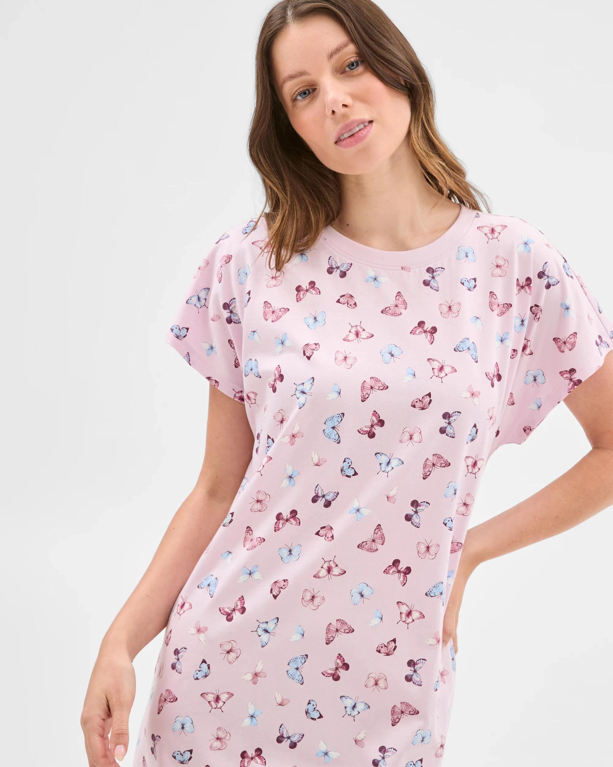 3 Target Australian Cotton T-Shirt Nightie BUTTERFLY, 3 of 6