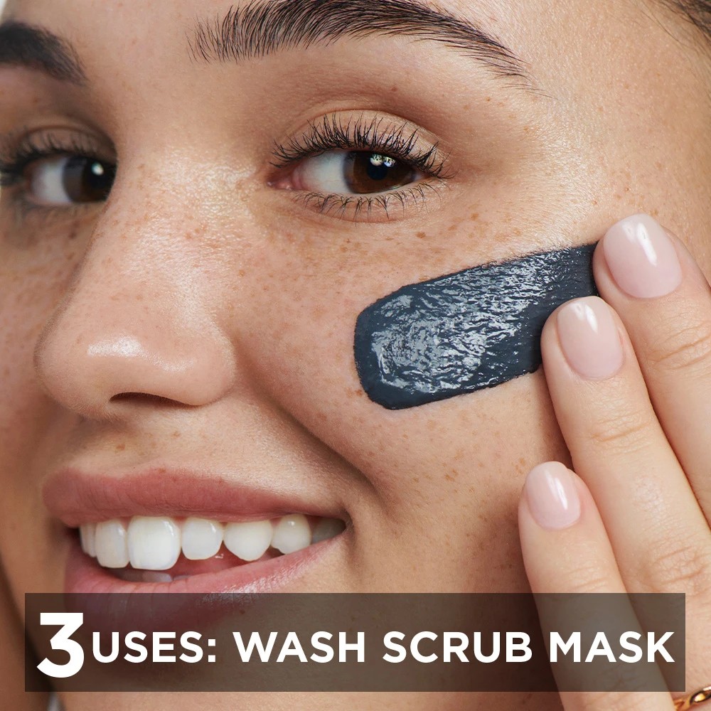 4 Garnier SkinActive PureActive Intensive 3-in-1 Anti-Blackhead Wash, Scrub and Mask 150ml - Charcoal, 4 of 7