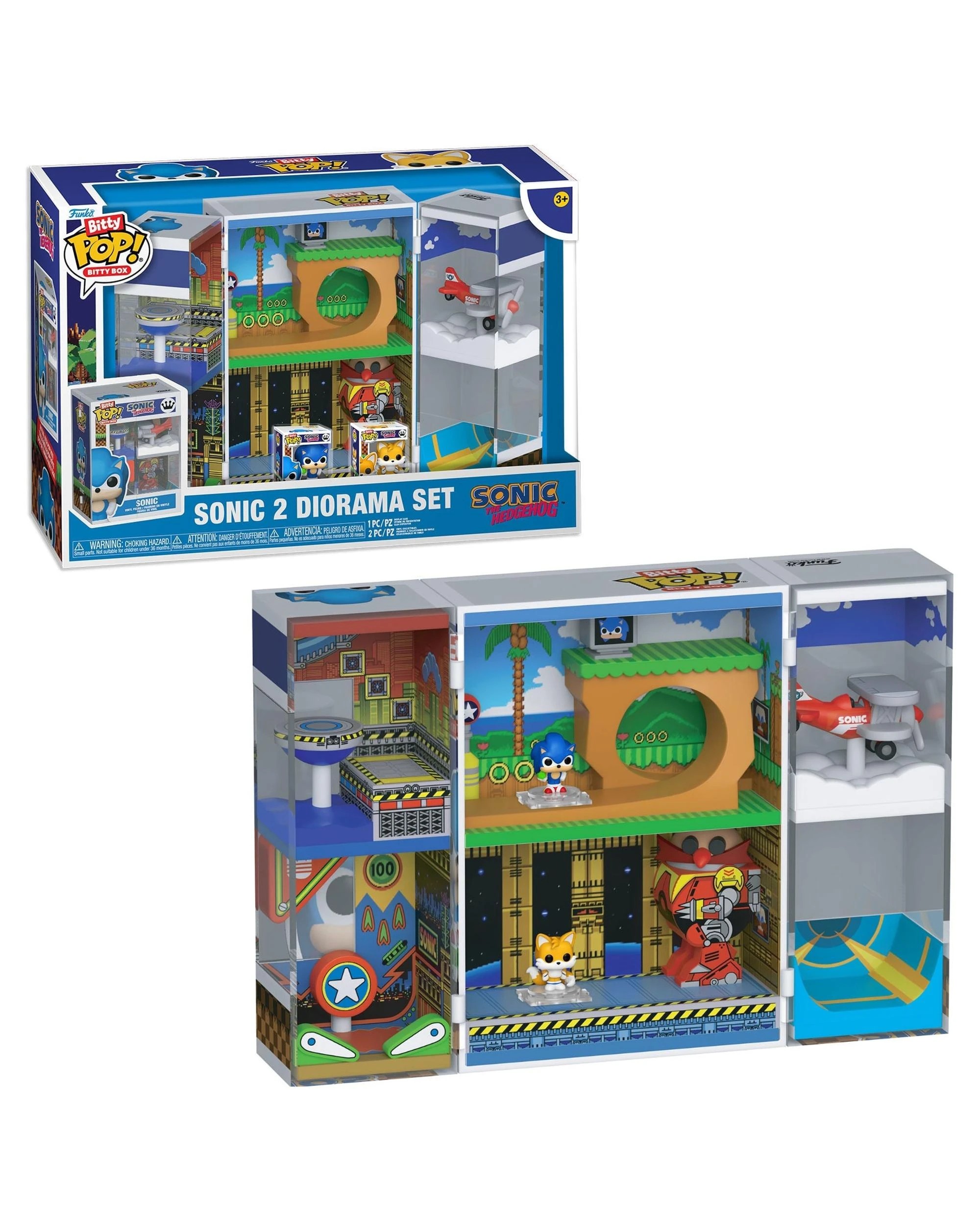 1 Sonic the Hedgehog Sonic 2 Diorama Set Bitty POP! Bitty Box Funko POP! Vinyl, 1 of 7