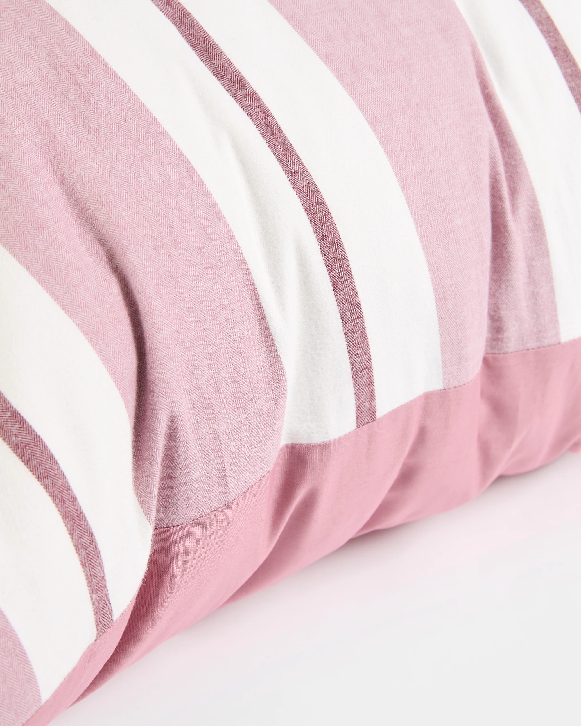 4 Target Peyton Australian Cotton Herringbone Stripe European Pillowcase - One Size - Pink, 4 of 4