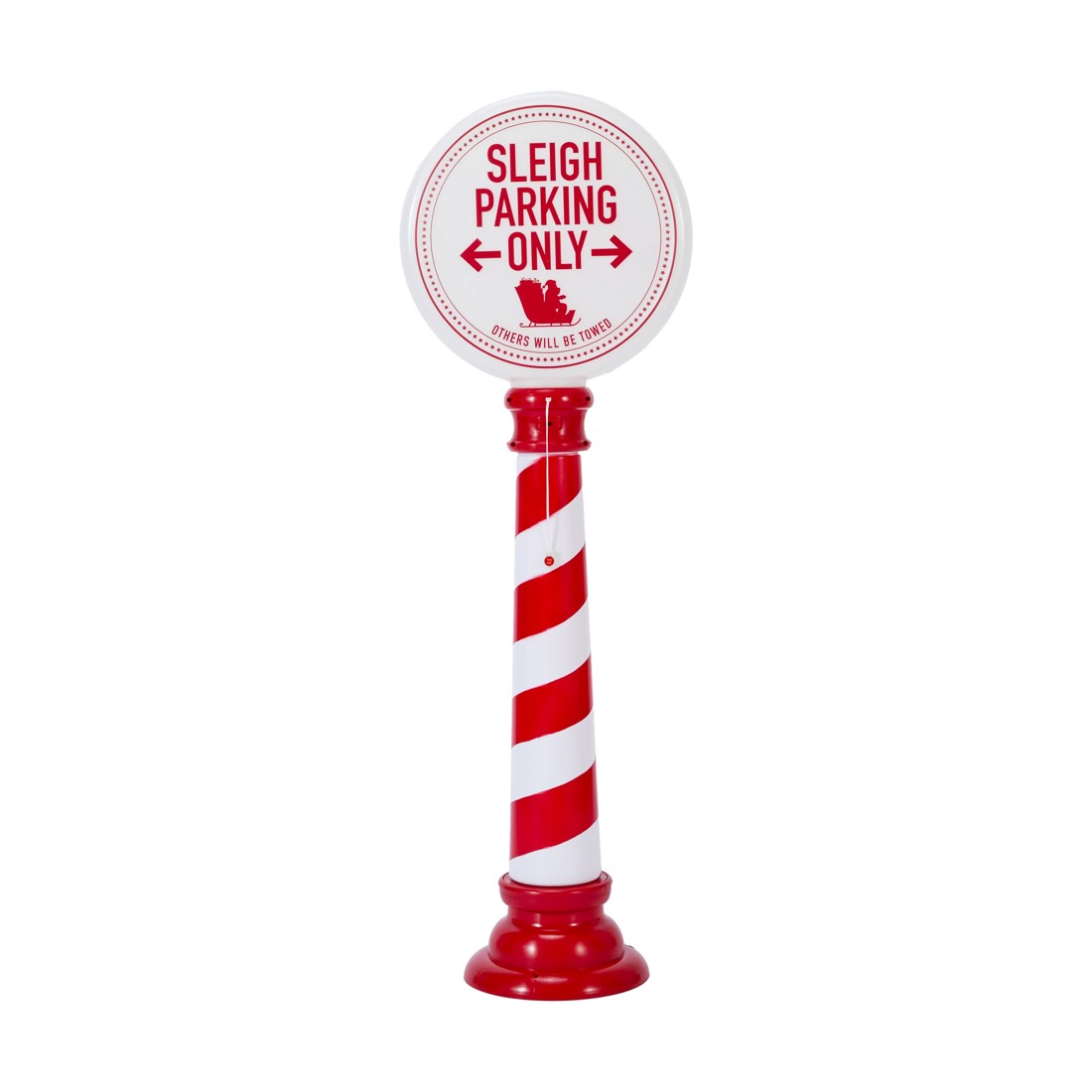5 Battery Operated LED Light Up Sleigh Parking Sign, 5 of 9