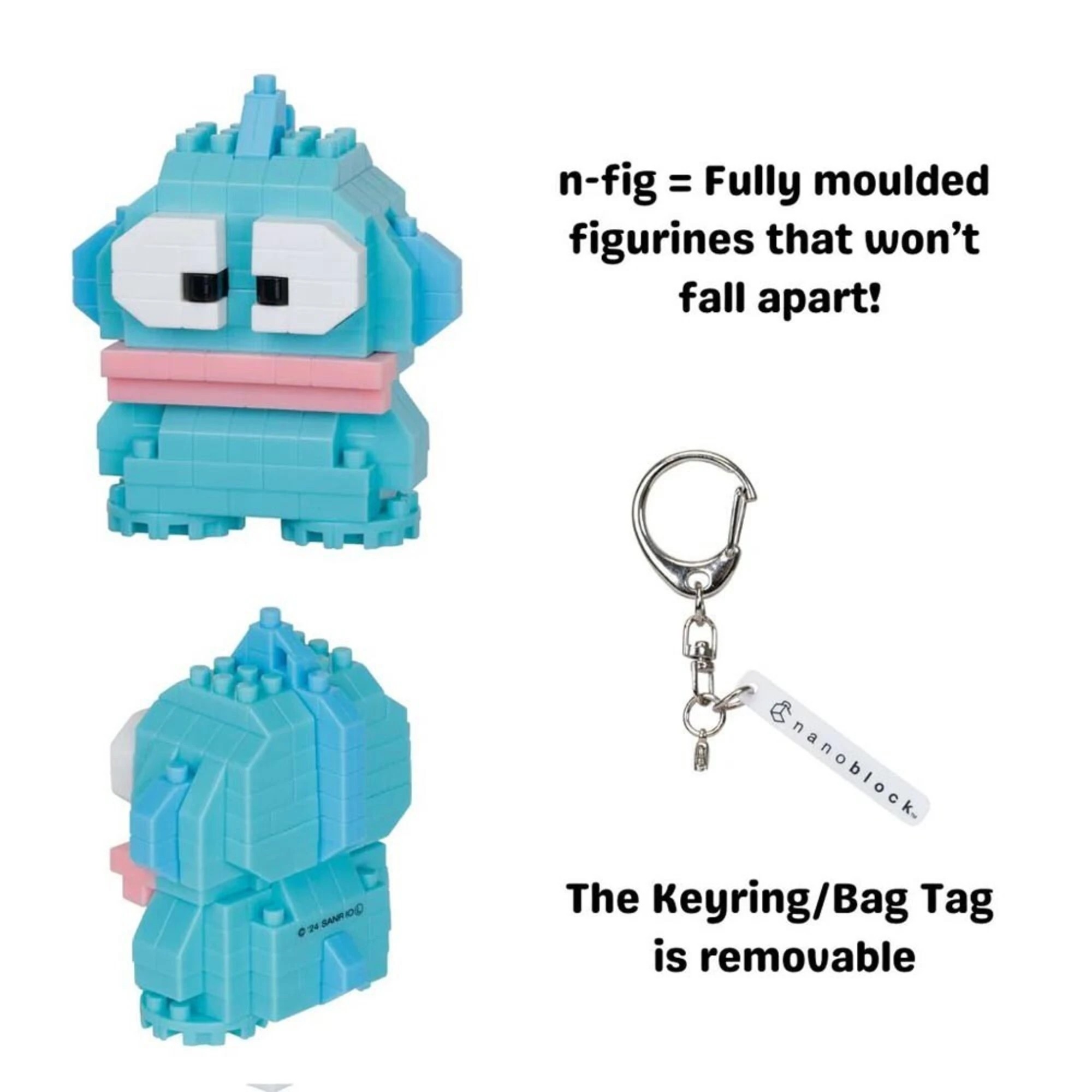 3 Sanrio - Hello Kitty - Hangyodon Nanoblocks N-FIG Bag Clip, 3 of 4