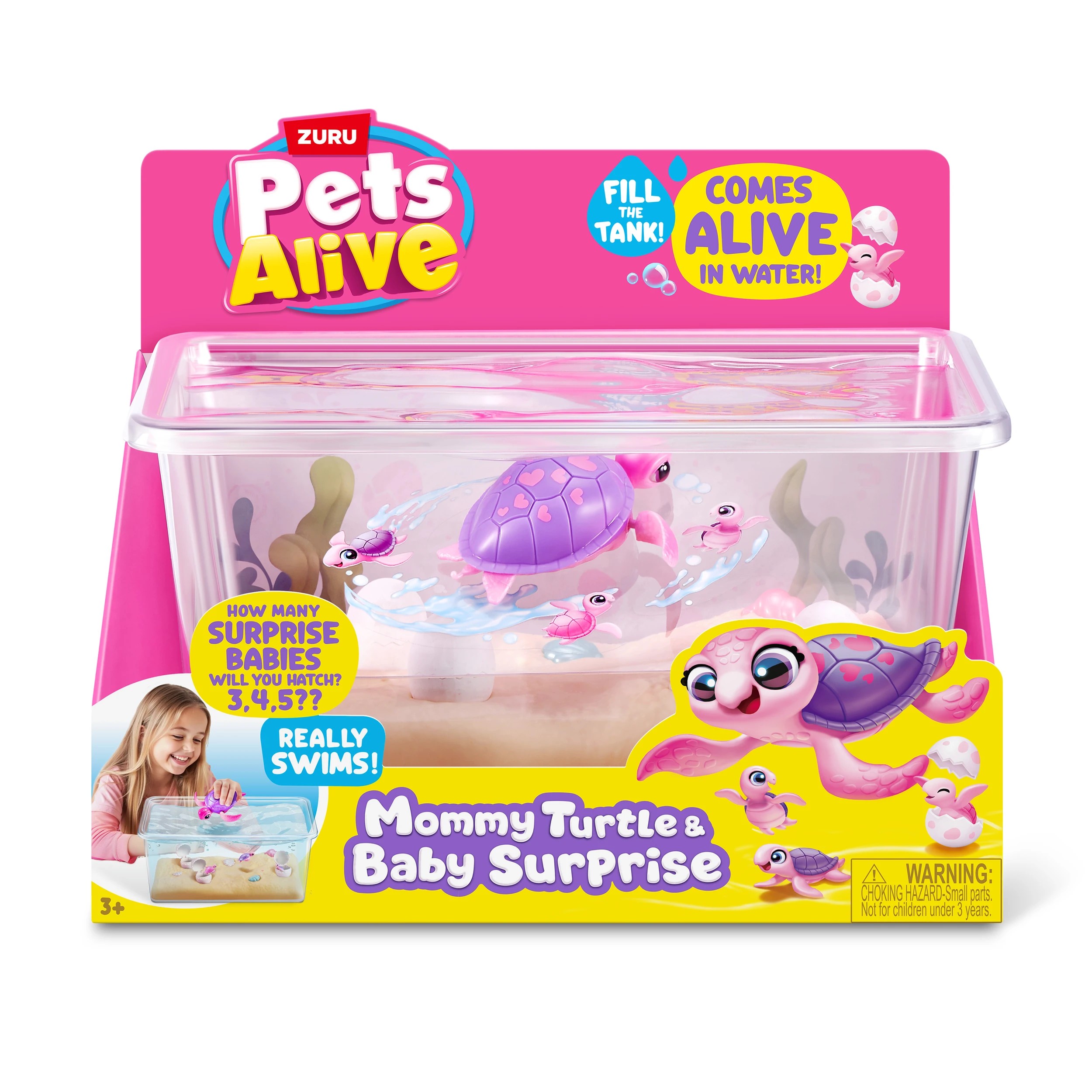 3 Pets Alive Mommy Turtle Surprise by ZURU, 3 of 9