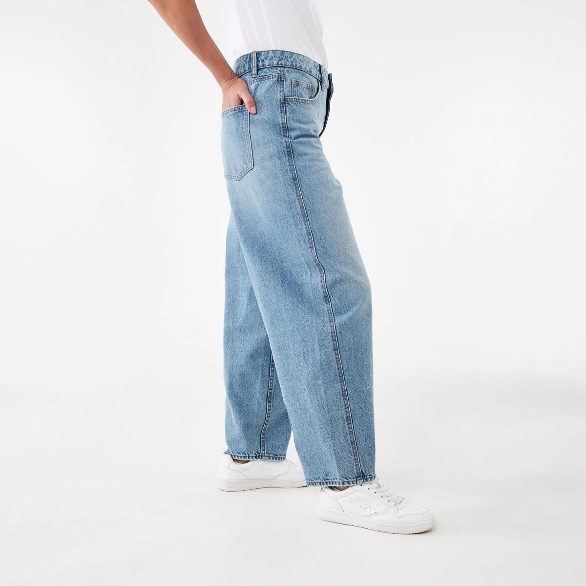 2 Barrel Leg Jeans Mid Wash, 2 of 7