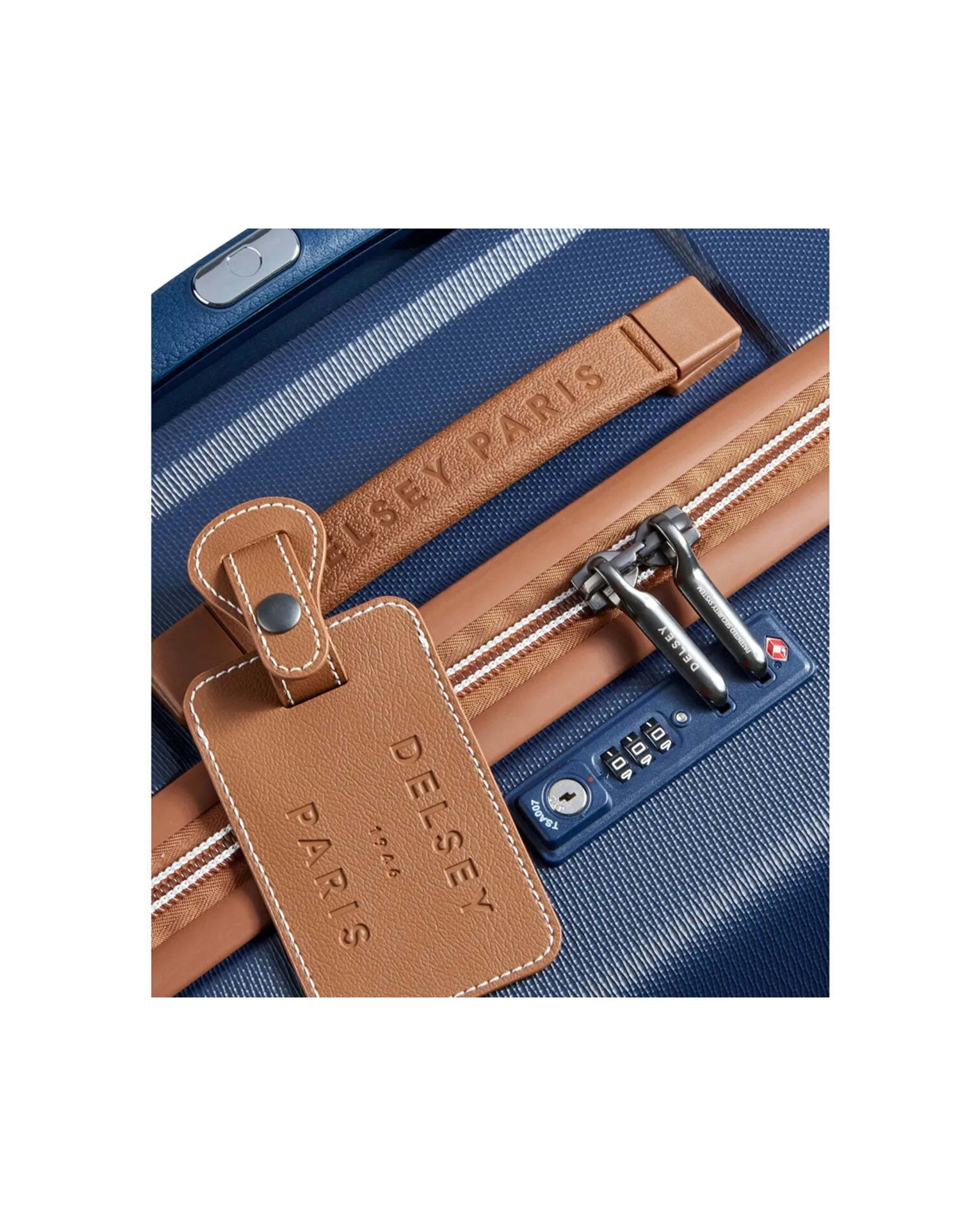 4 Delsey Chatelet Air 2.0 76 cm 4-Wheel Suitcase TSA Lock Patented Zip Secure Navy - Blue, 4 of 7