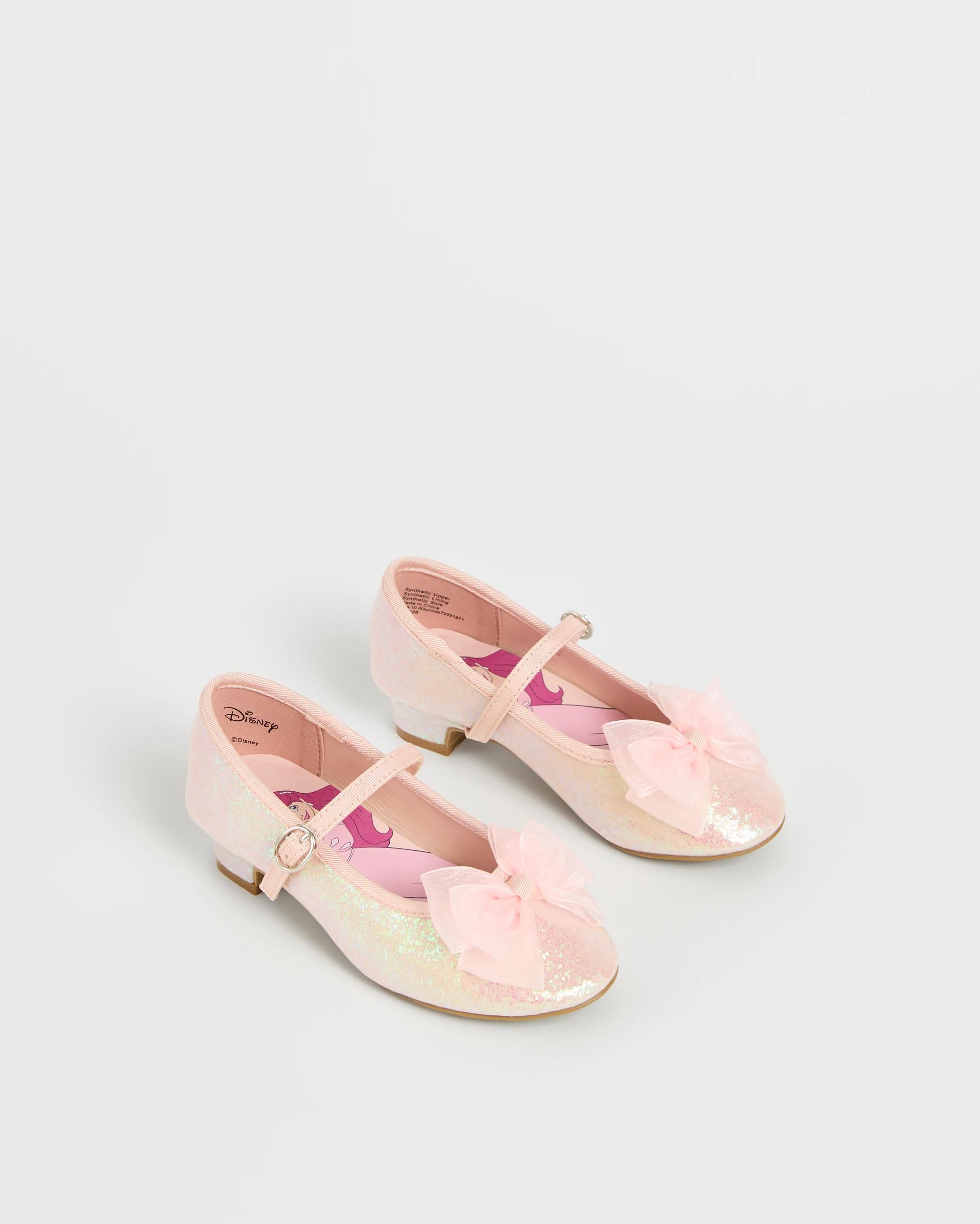2 Disney Glitter Heeled Ballet Flats PINK, 2 of 3
