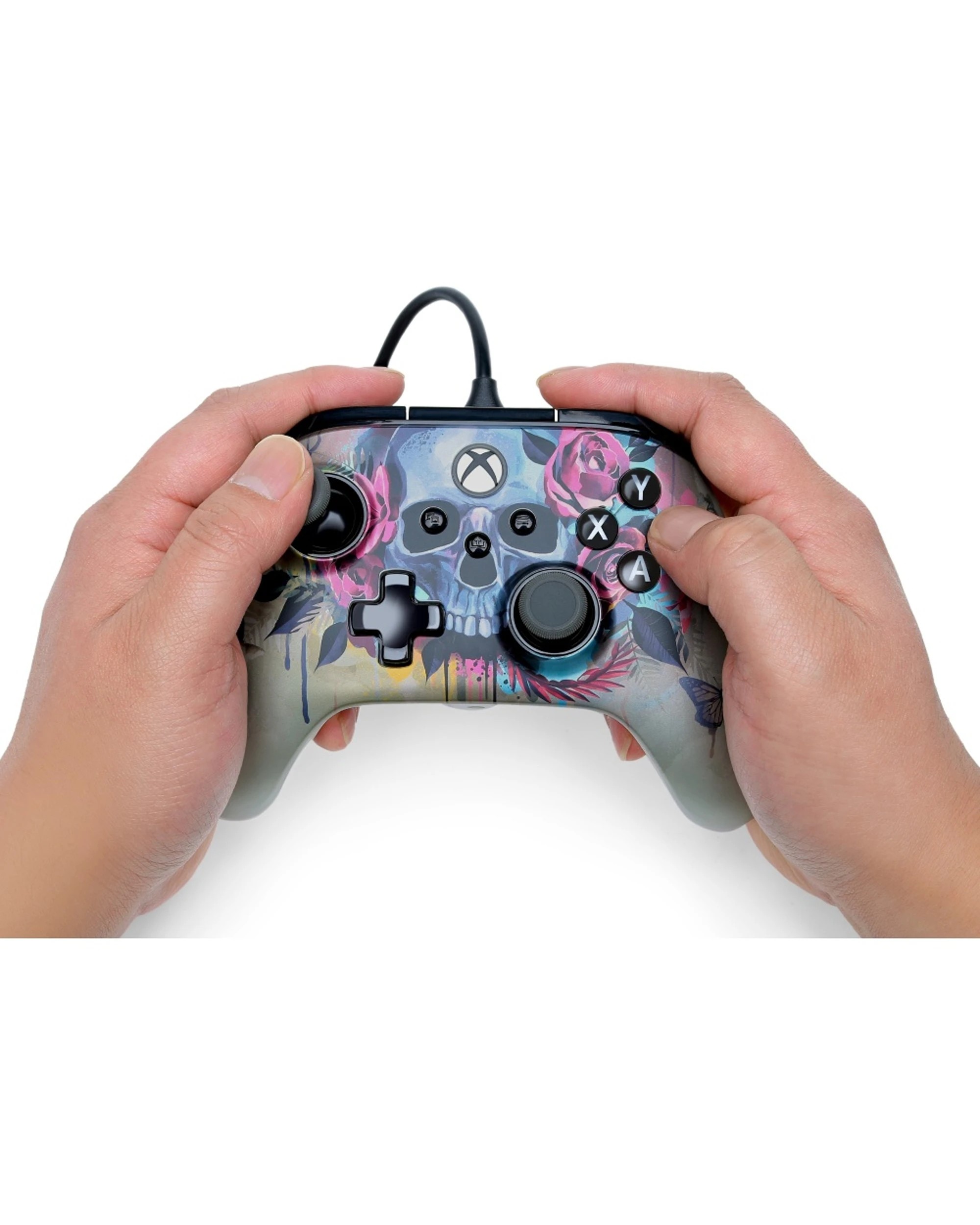 7 PowerA Xbox Series Advantage Wired Plus Gaming Controller Bloom & Gloom 3.5mm Jack - Multi, 7 of 7