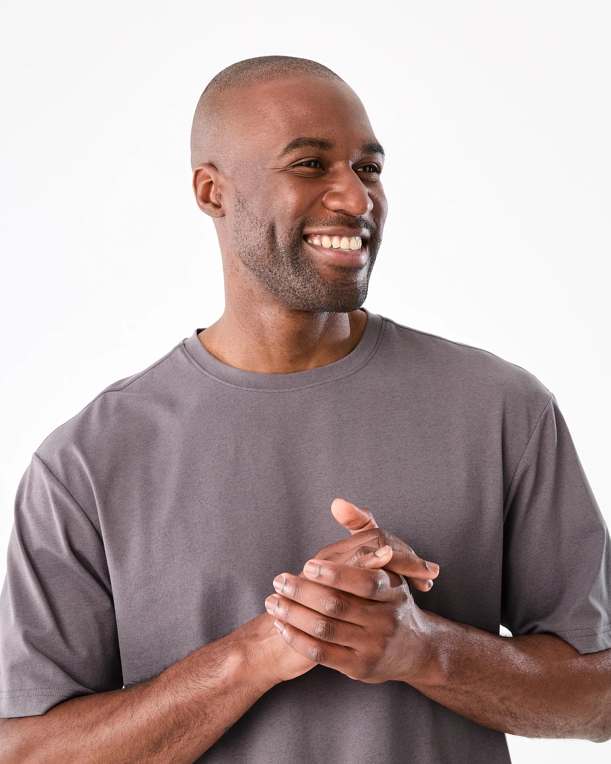 4 Active Mens Oversized Training T-shirt May Pur, 4 of 8