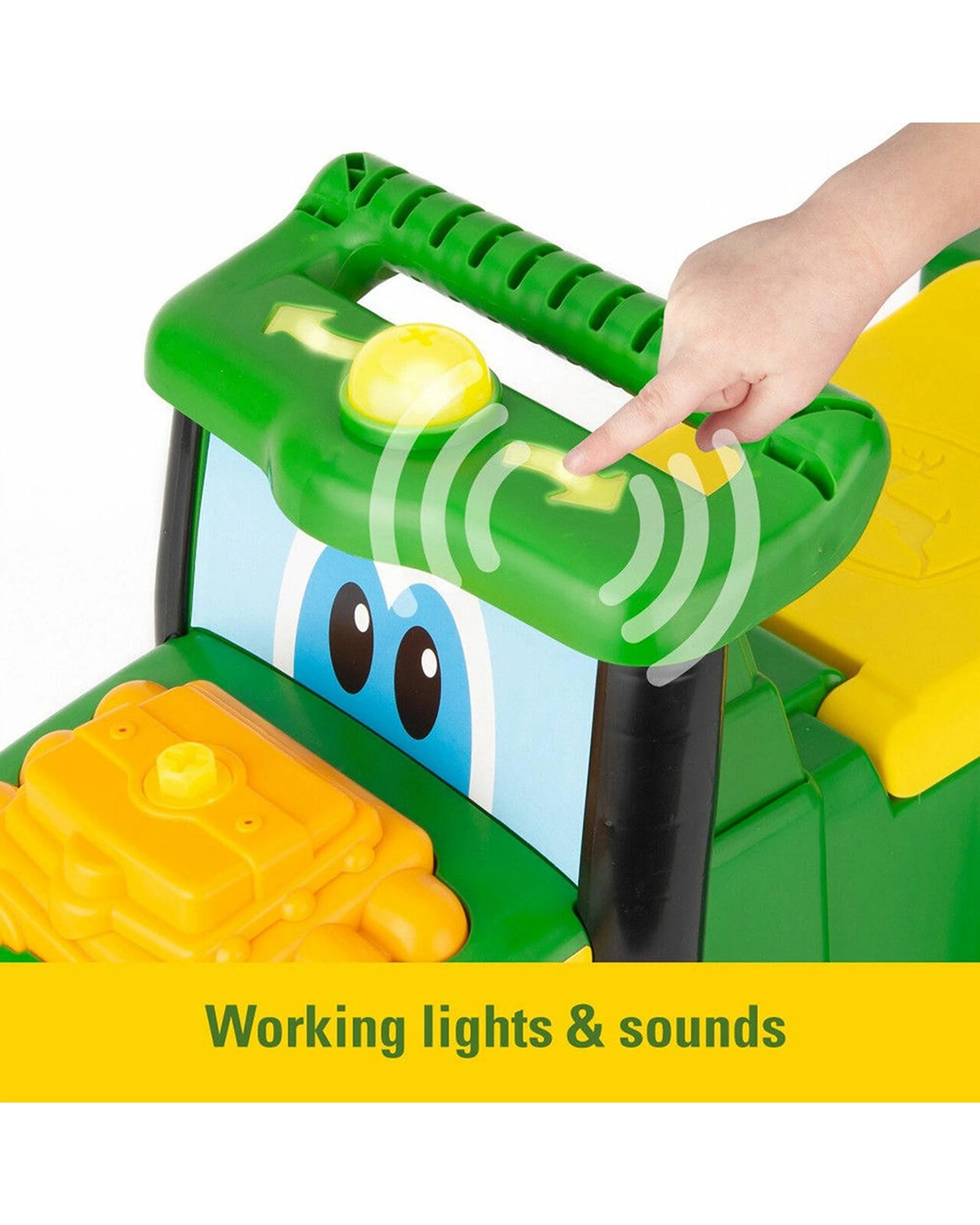 4 John Deere Johnny Tractor Foot to Floor Ride On With Lights And Sounds, 4 of 5