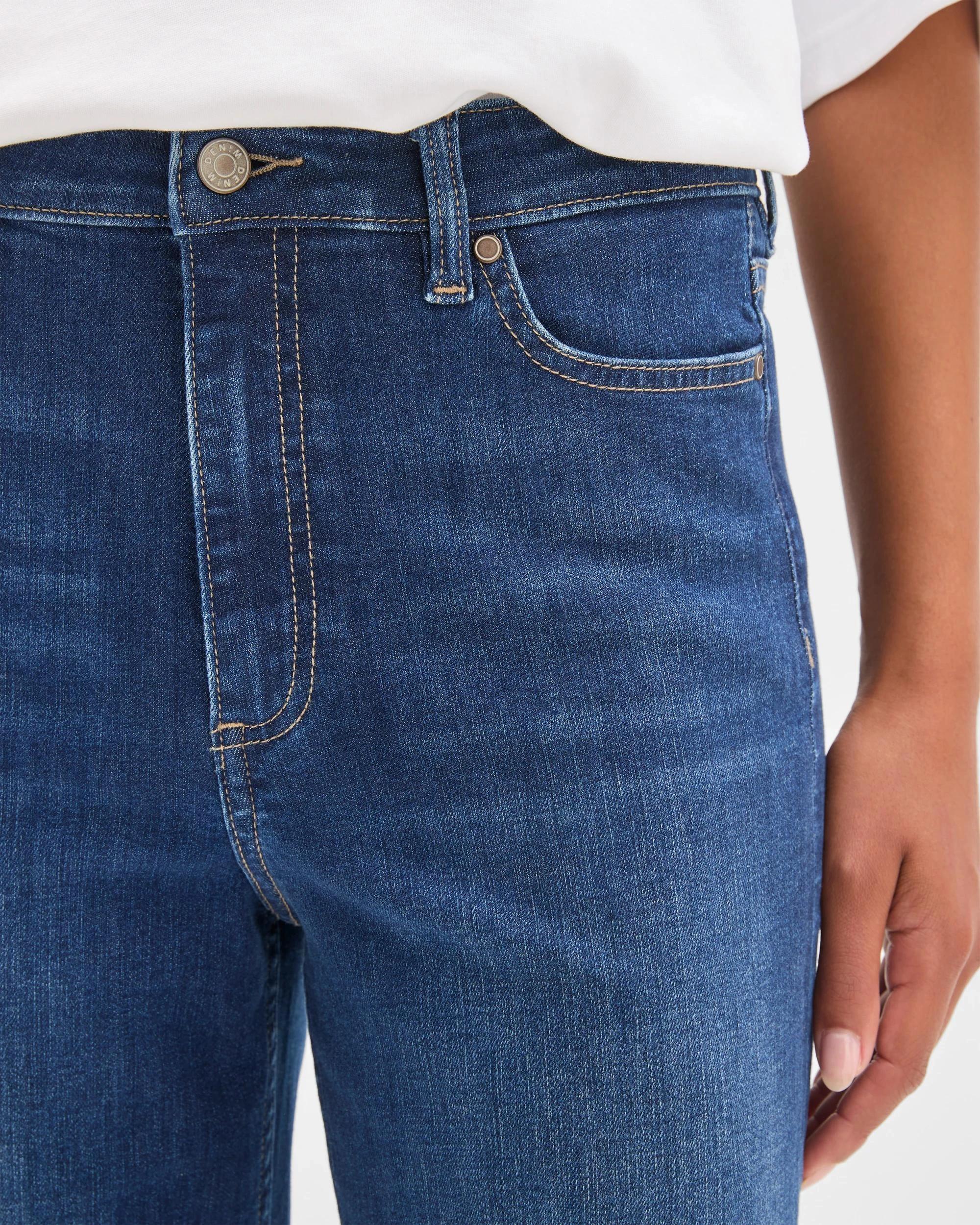 6 Target Kelsey Crop Length Wide Leg Denim Jeans SAPHIRE WASH, 6 of 6