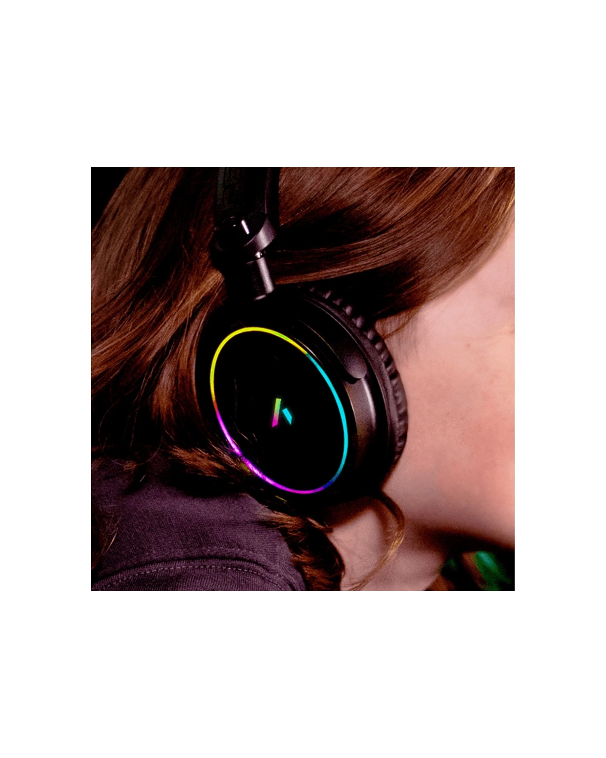 3 4Gamers Gaming Headset Wired Over Ear Multiplatform LED Lighting Mic 3.5mm - Black, 3 of 5