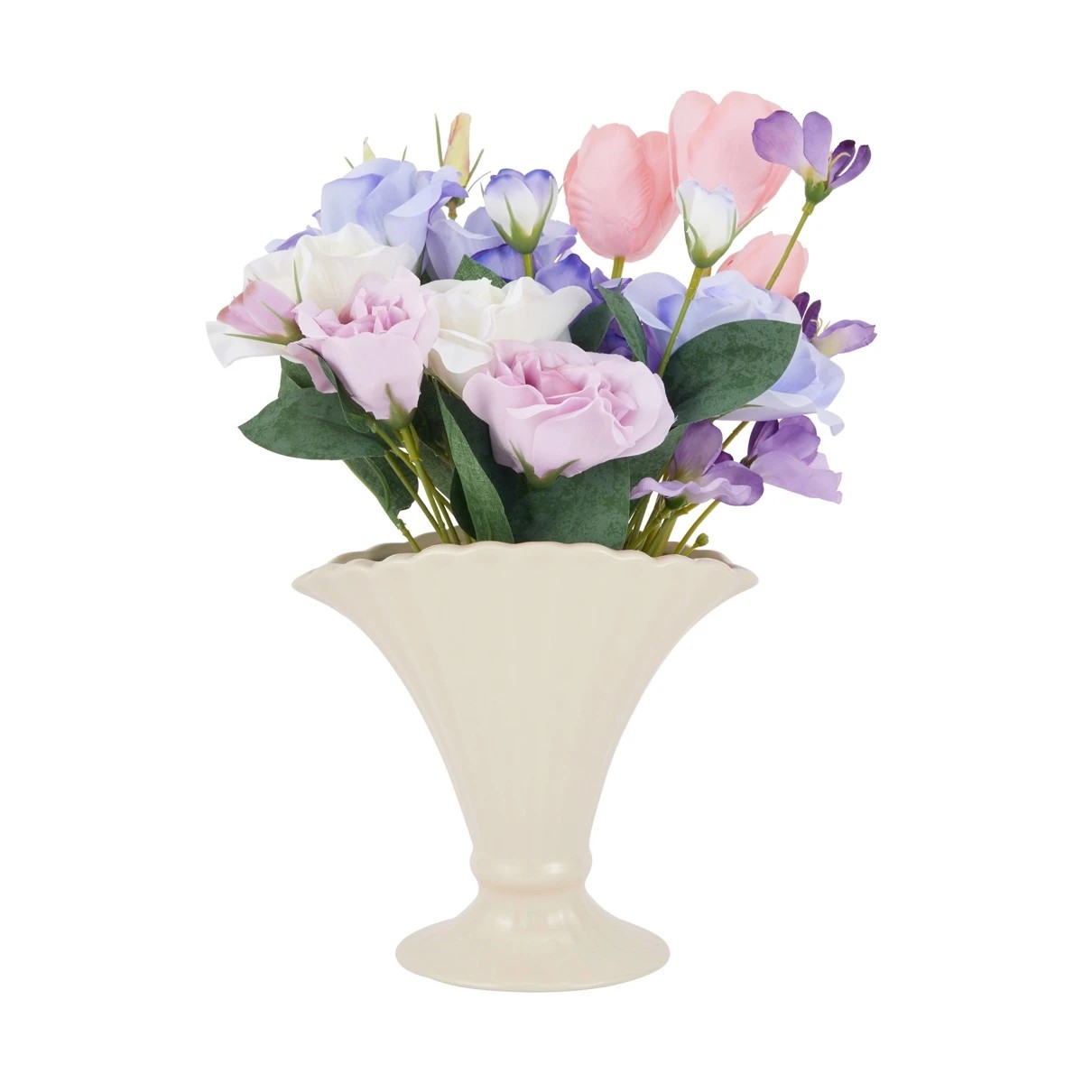 1 Artificial Vintage Florals in Vase, 1 of 5