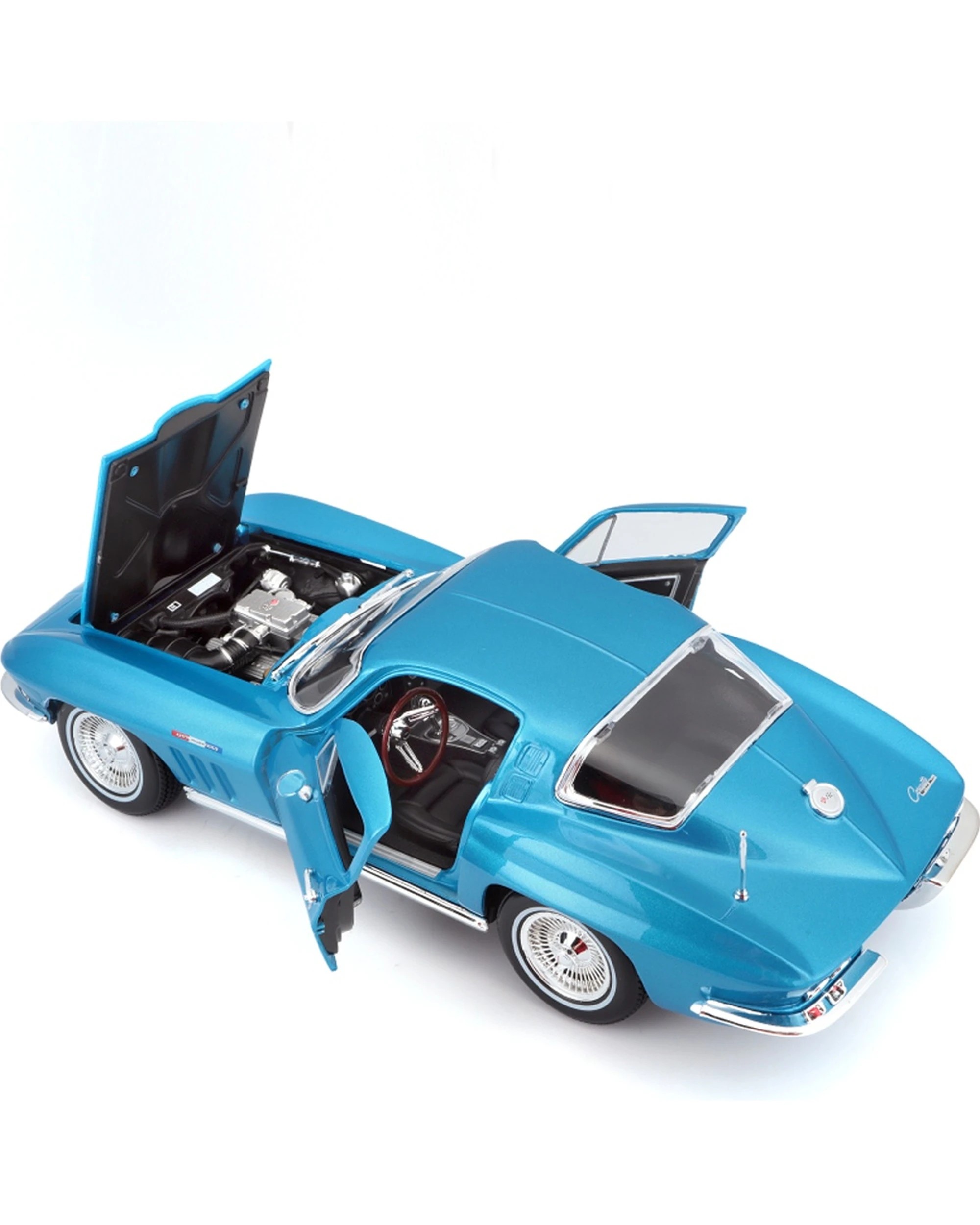 Maisto 1965 Chevrolet Corvette Coupé Diecast Model Car Toy - Blue - Kmart