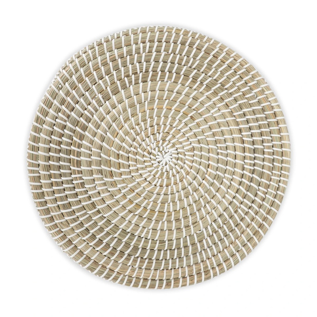 1 White Coil Round Placemat, 1 of 6