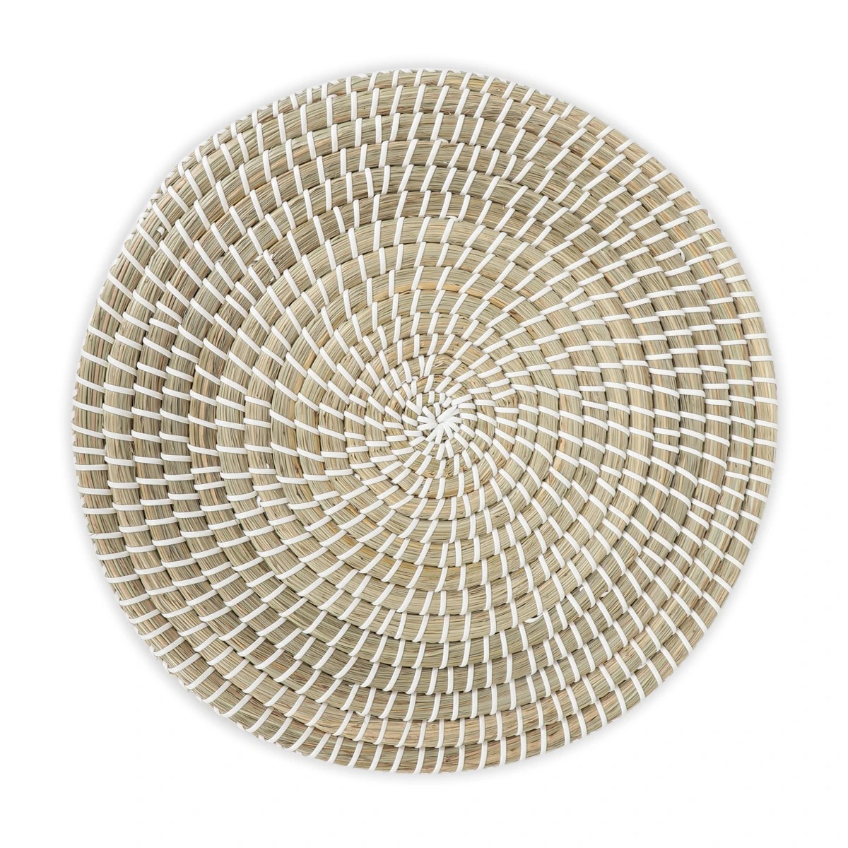 1 White Coil Round Placemat, 1 of 6